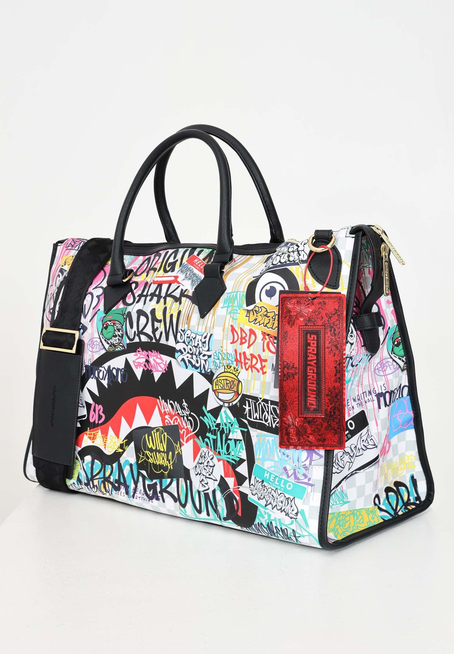 Shopper THE RIZZ CREAM PYRAMID DUFFLE bianca da donna 910D6601NSZ . SPRAYGROUND