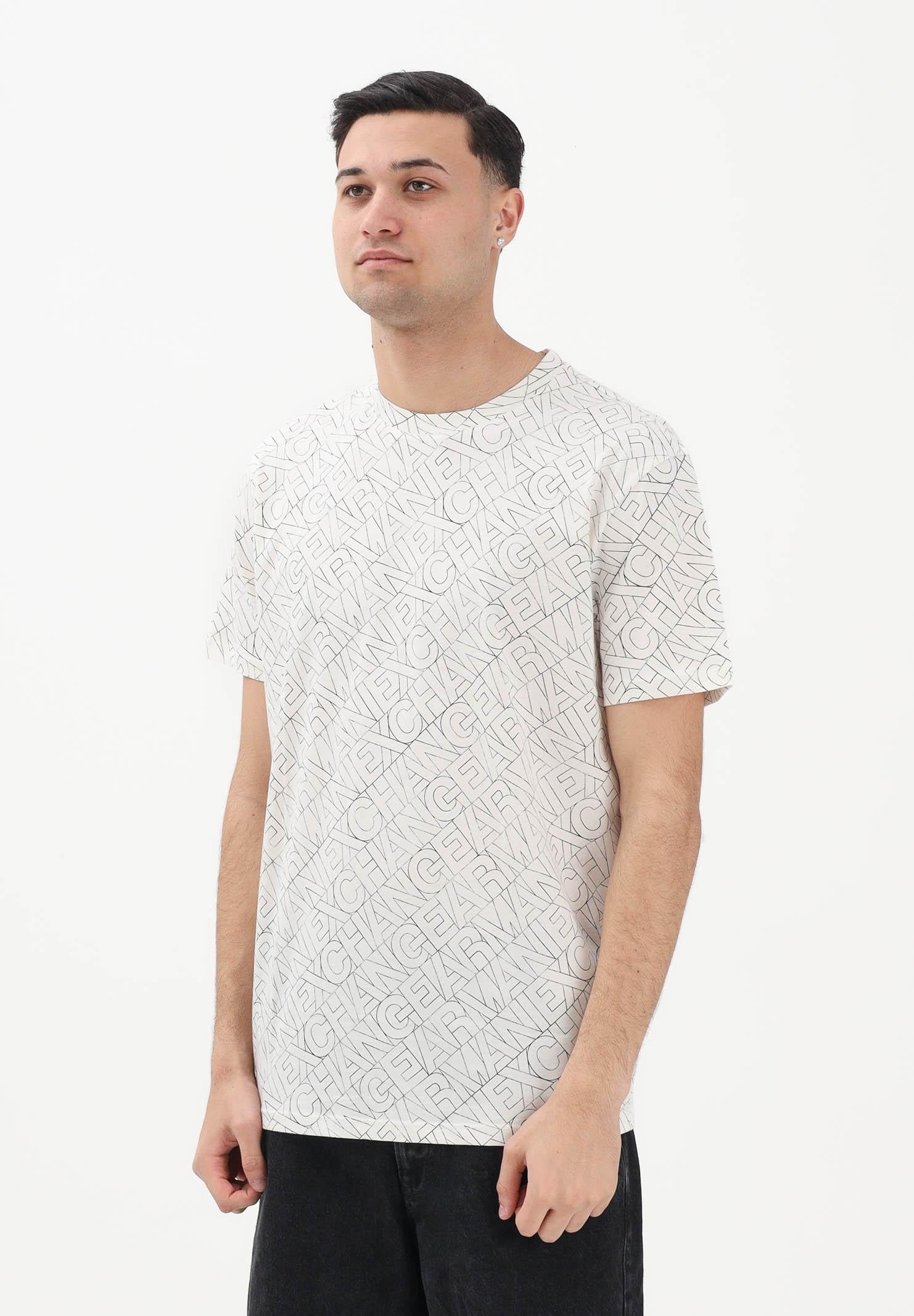 ARMANI EXCHANGE T-shirt a manica corta bianca da uomo impreziosita da una stampa all-over XM002783AF10356 F1167 ARMANI EXCHANGE