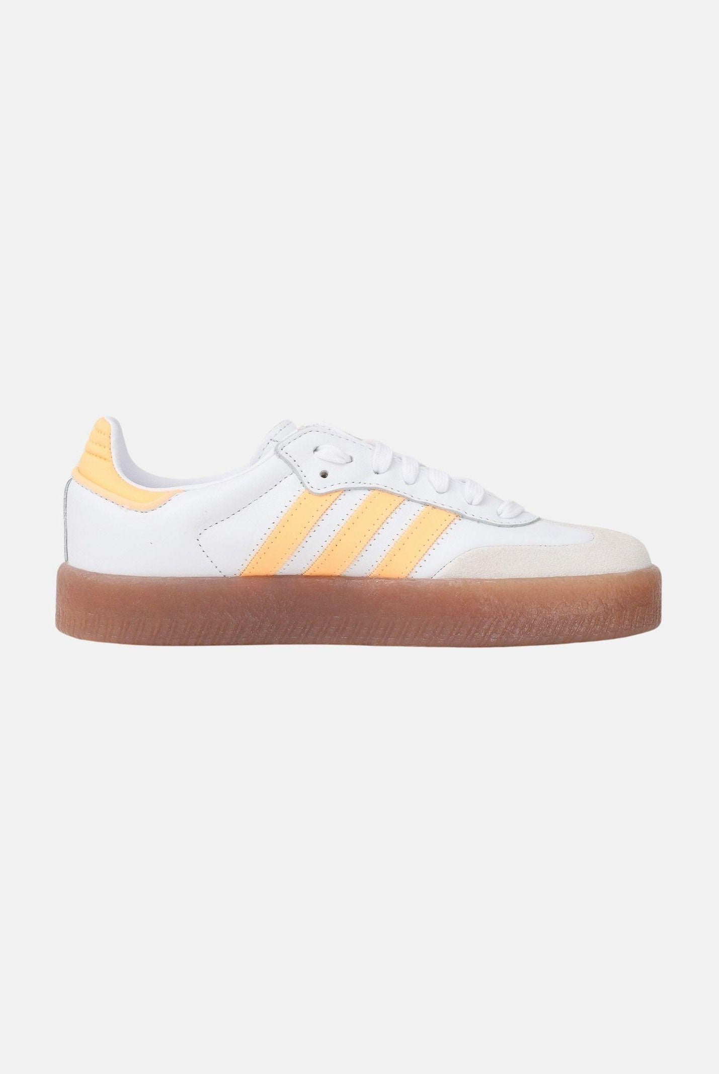 ADIDAS ORIGINALS Sneakers Sambae bianche e gialle da donna JP9533 . ADIDAS ORIGINALS