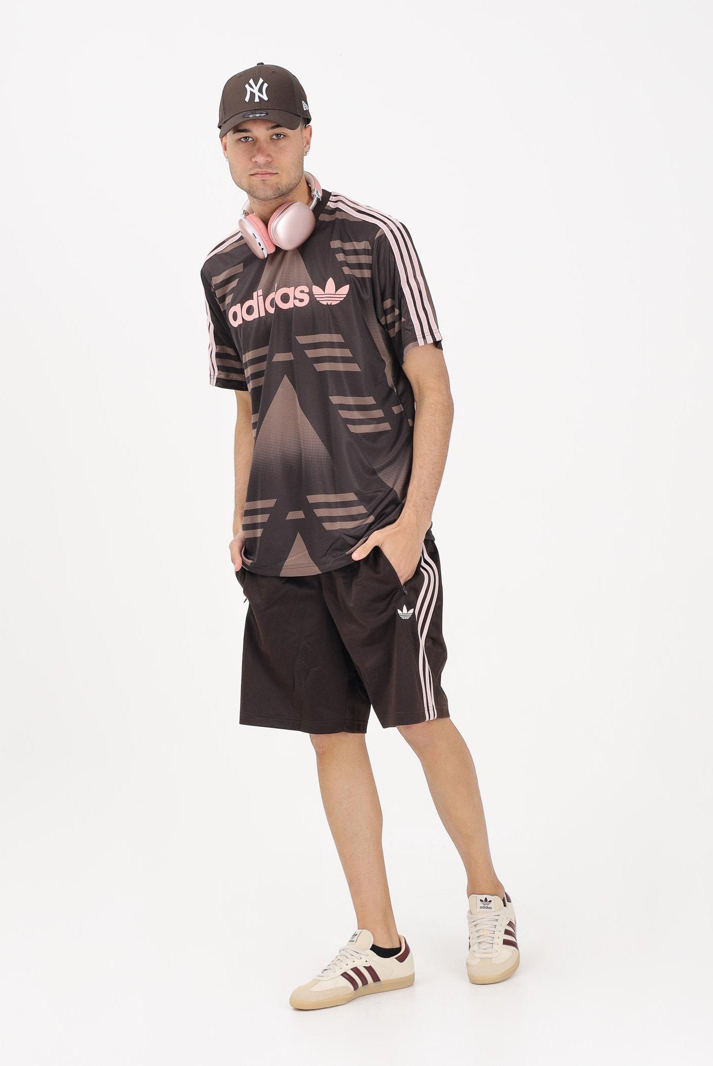 ADIDAS ORIGINALS Shorts sportivo FIREBIRD marrone per uomo e donna KE1373 . ADIDAS ORIGINALS
