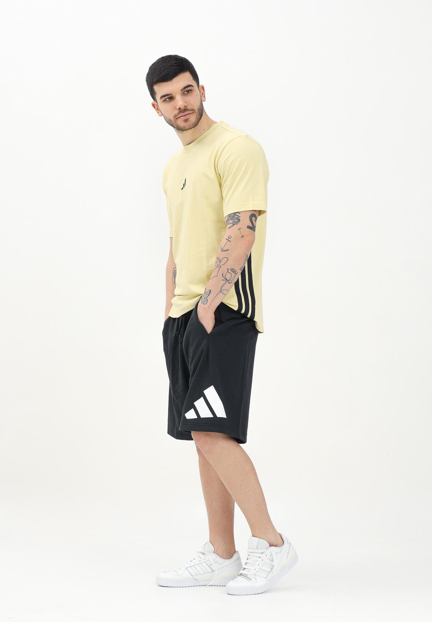 ADIDAS PERFORMANCE Shorts sportivo Essentials Logo Grande French Terry nero da uomo JE8956 . ADIDAS PERFORMANCE