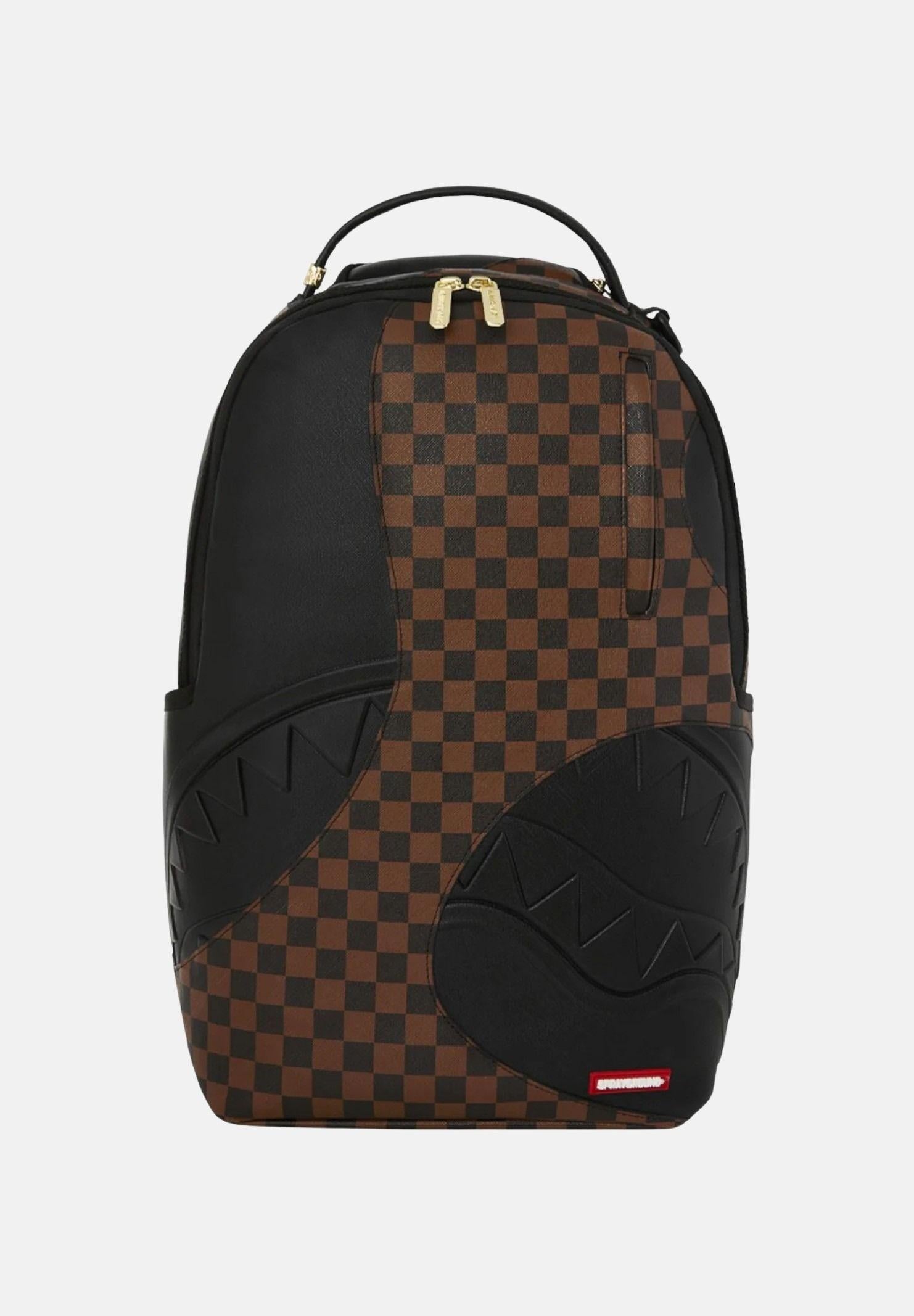 SPRAYGROUND Zaino JETSTREAM BROWN BACKPACK marrone e nero per uomo e donna 910B8281NSZ . SPRAYGROUND
