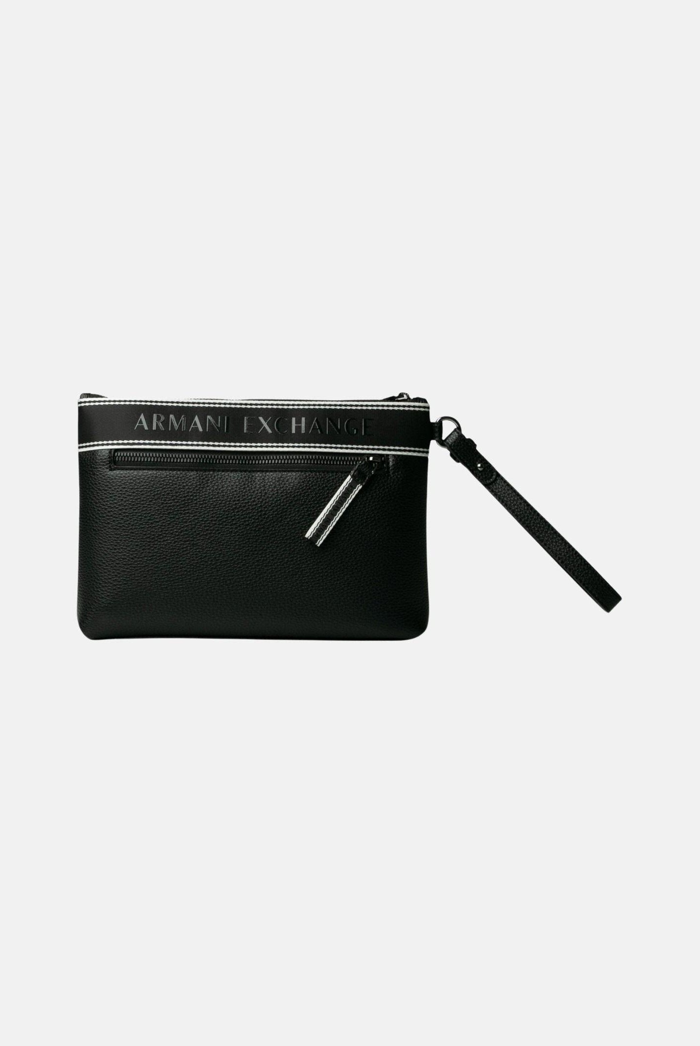 ARMANI EXCHANGE Pochette nera da uomo con logo XM002835AF22662 UC001 ARMANI EXCHANGE
