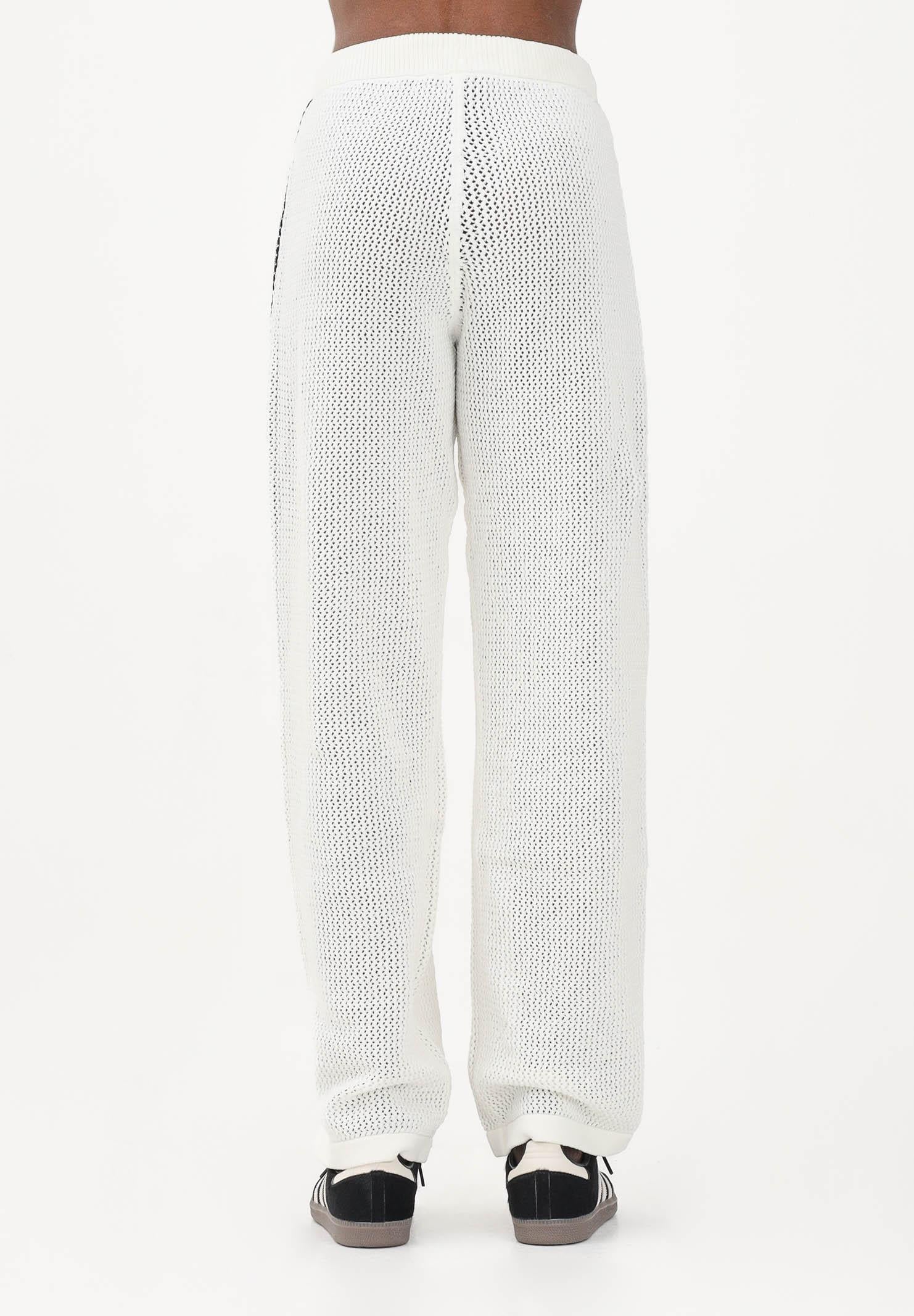 ADIDAS ORIGINALS Pantalone KNITTED CROCHET FIREBIRD bianco da donna KC6493 . ADIDAS ORIGINALS