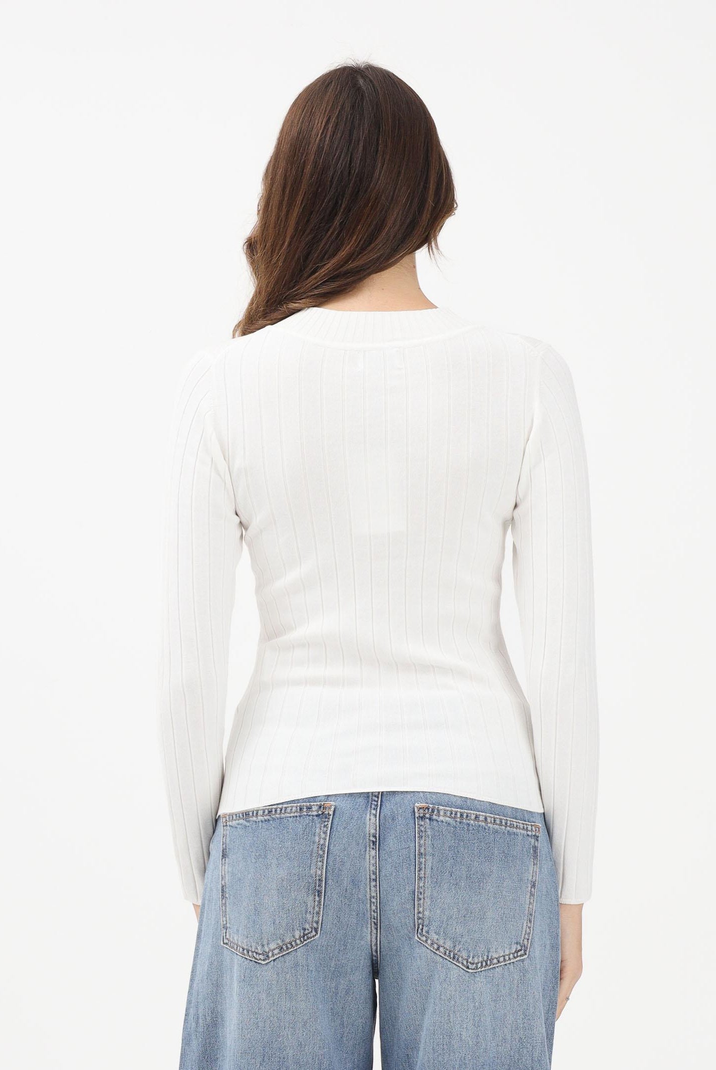 JDY Maglioncino girocollo panna da donna 15207694 CLDA JDY