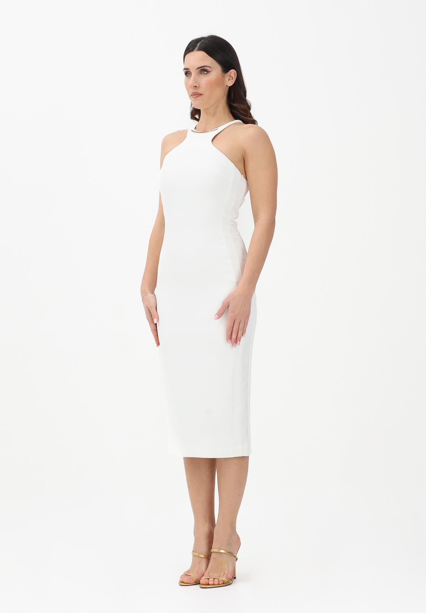 ELISABETTA FRANCHI Abito midi avorio da donna AB91761E2 360 ELISABETTA FRANCHI
