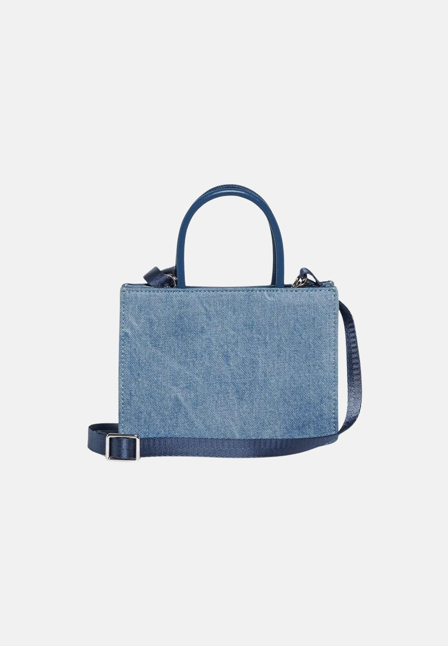 DIESEL Borsa a mano in denim chiaro da donna con logo J02529P1730 H8457 DIESEL