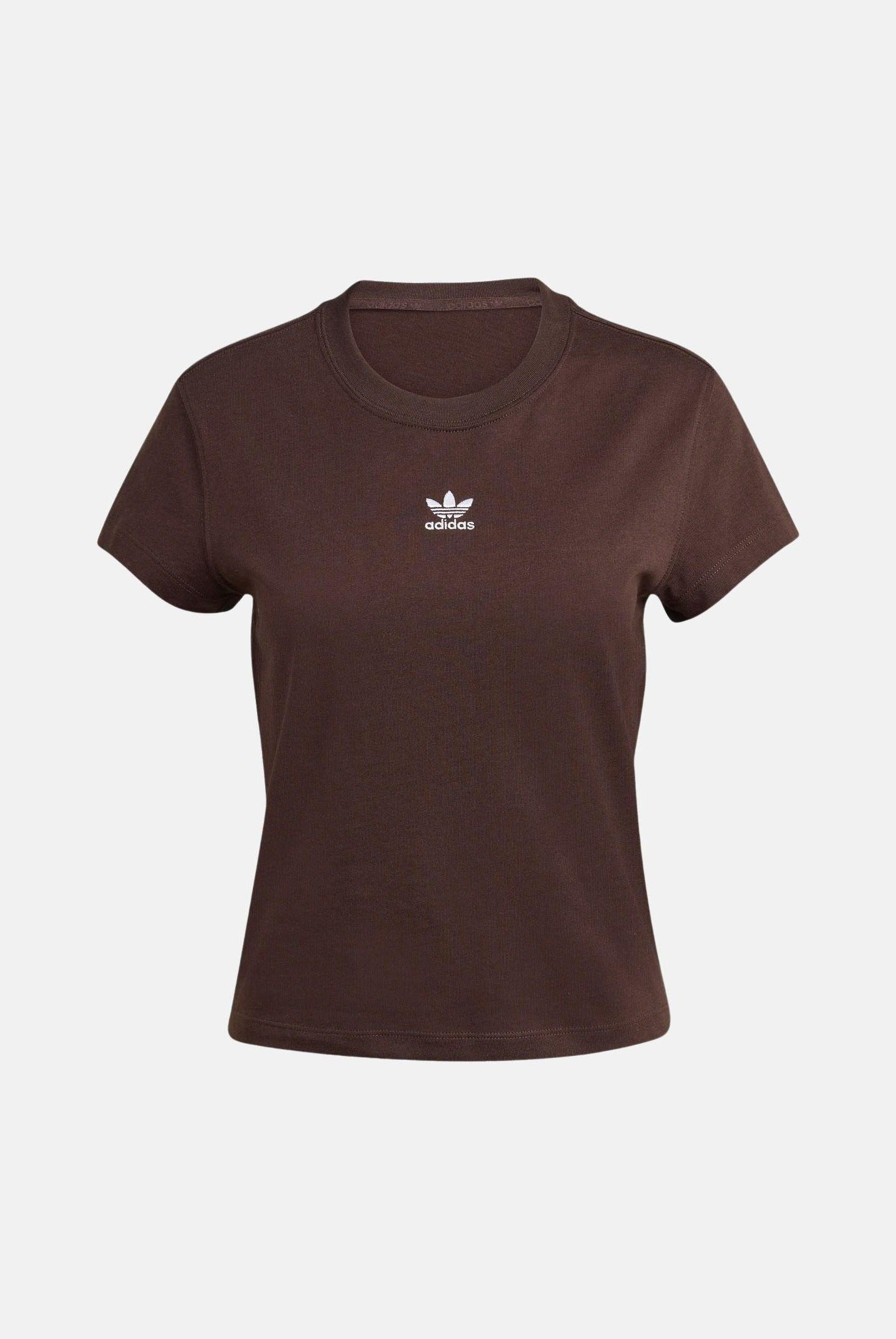 ADIDAS ORIGINALS T-shirt a manica corta Essentials marrone da donna KD1354 . ADIDAS ORIGINALS