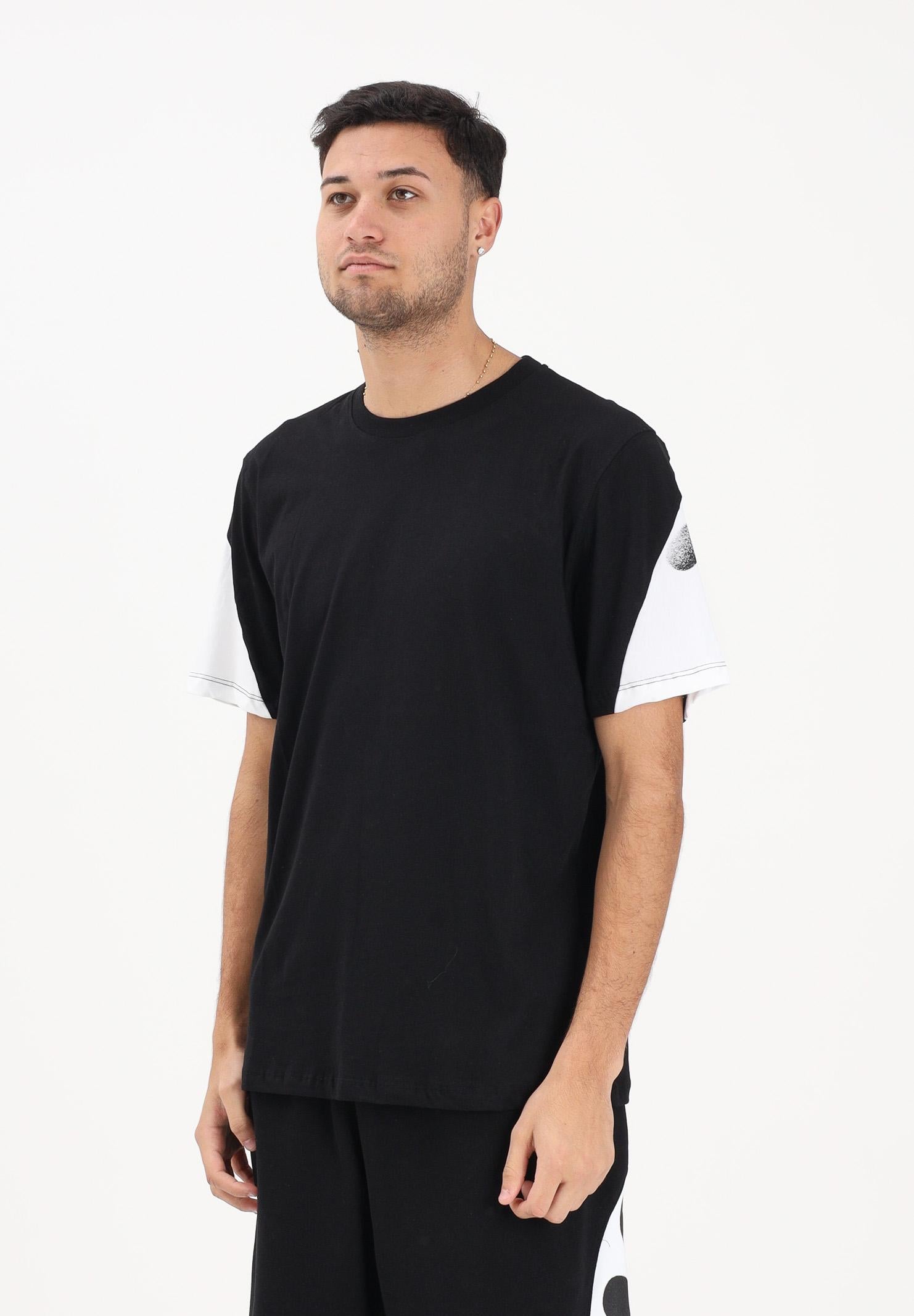 DISCLAIMER T-shirt a manica corta nera da uomo con stampa logo sul retro 26EDS55432 NEBI DISCLAIMER