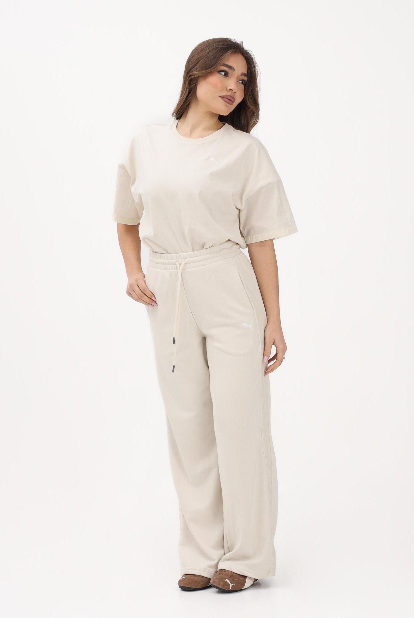 PUMA Pantalone sportivo HER panna da donna 691889 87 PUMA