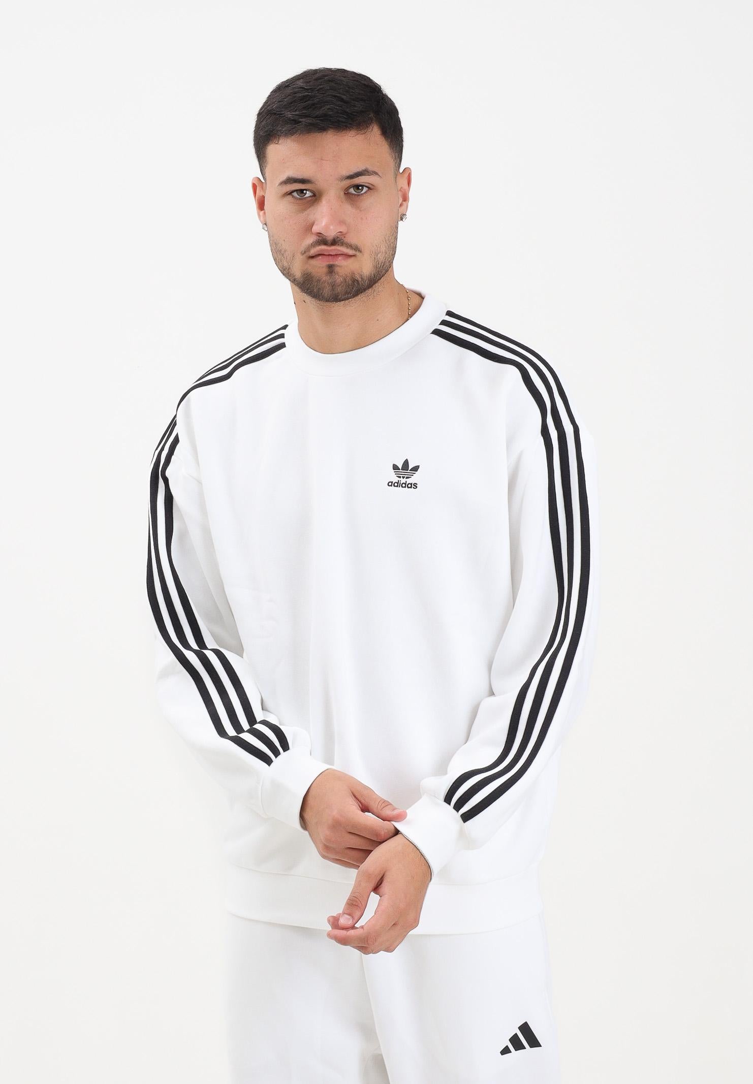 ADIDAS ORIGINALS Felpa girocollo adicolor Oversized Crew bianca da uomo JY1404 ADIDAS ORIGINALS