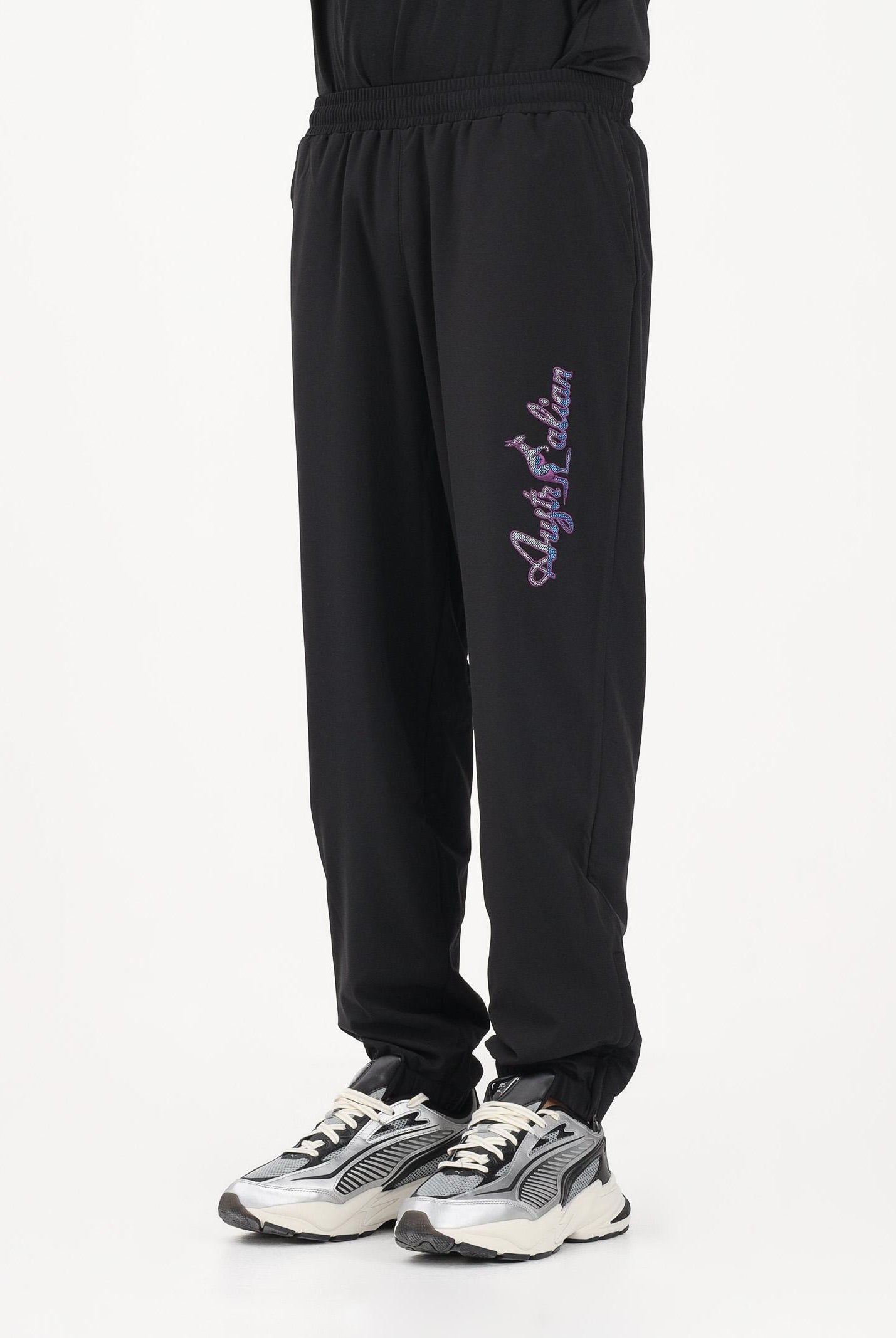 AUSTRALIAN Pantalone sportivo METALIQ LOGO nero da uomo ARUPA0025 003 AUSTRALIAN