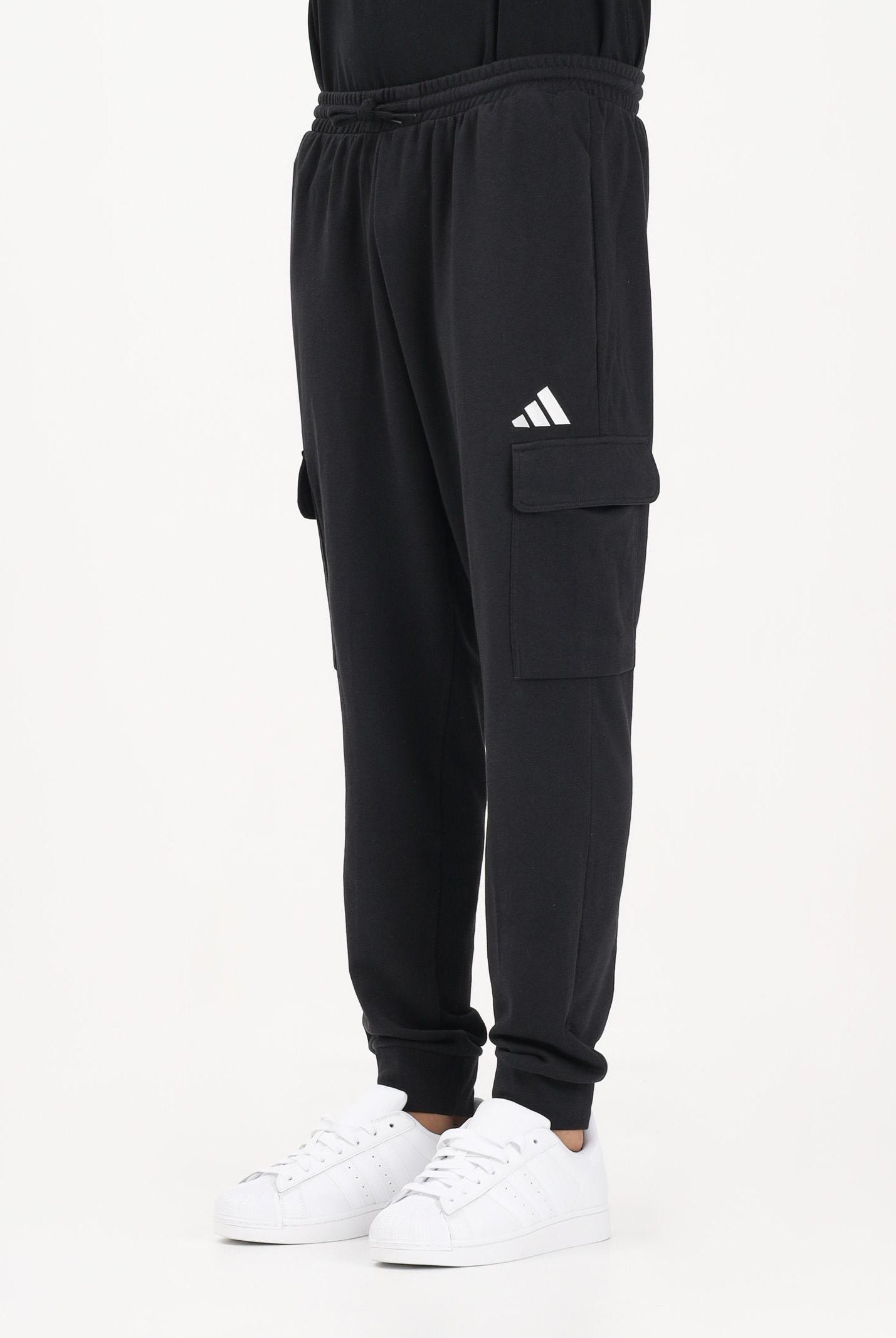 ADIDAS PERFORMANCE Pantalone sportivo FRENCH TERRY FEELCOZY ESSENTIALS nero da uomo JE3865 . ADIDAS PERFORMANCE