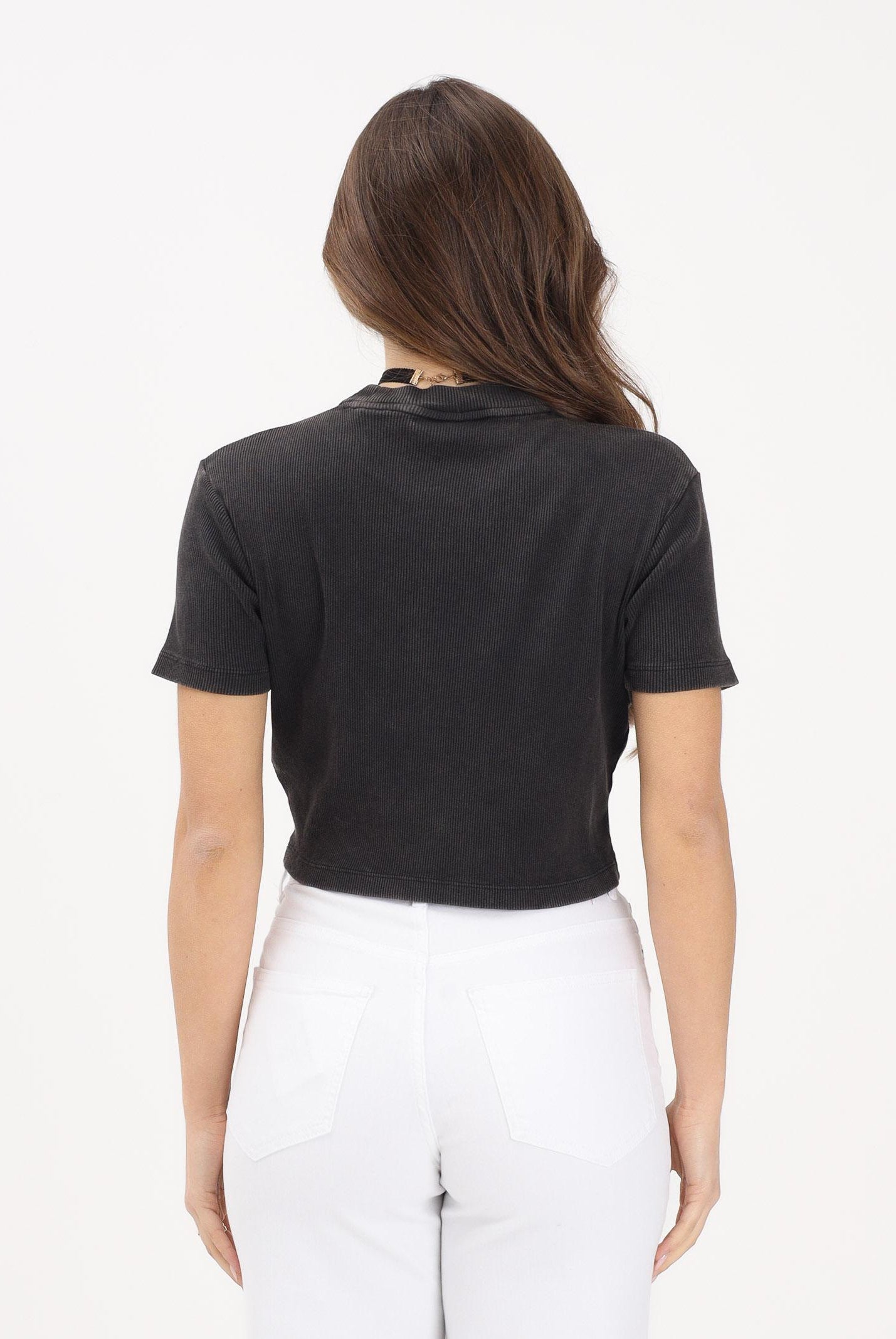 DICKIES T-shirt a manica corta Plentywood nera da donna DK0A866FBLK1 . DIckies