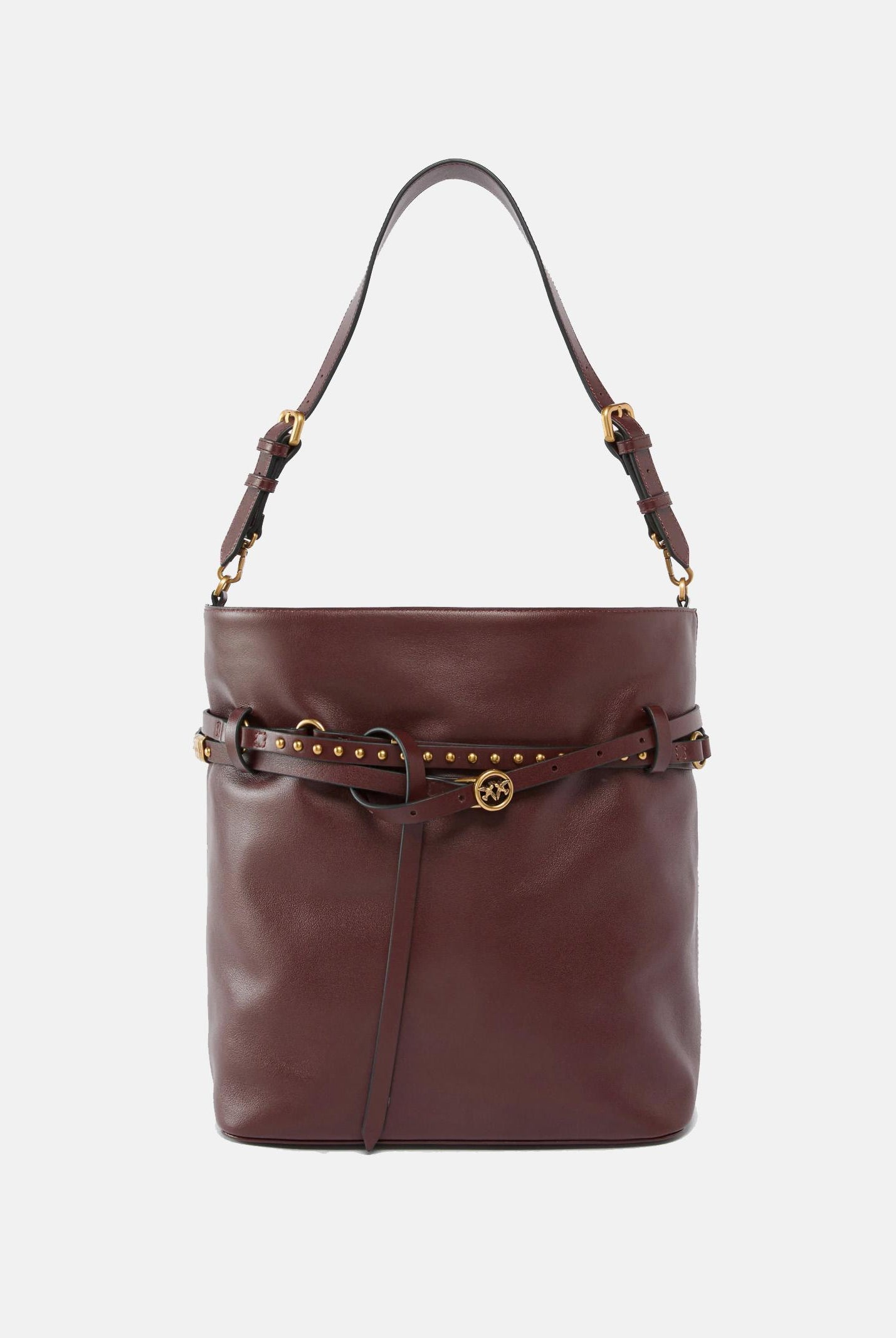 PINKO Borsa a spalla Bucket Belt burgundy da donna 106339A0QO R49Q PINKO