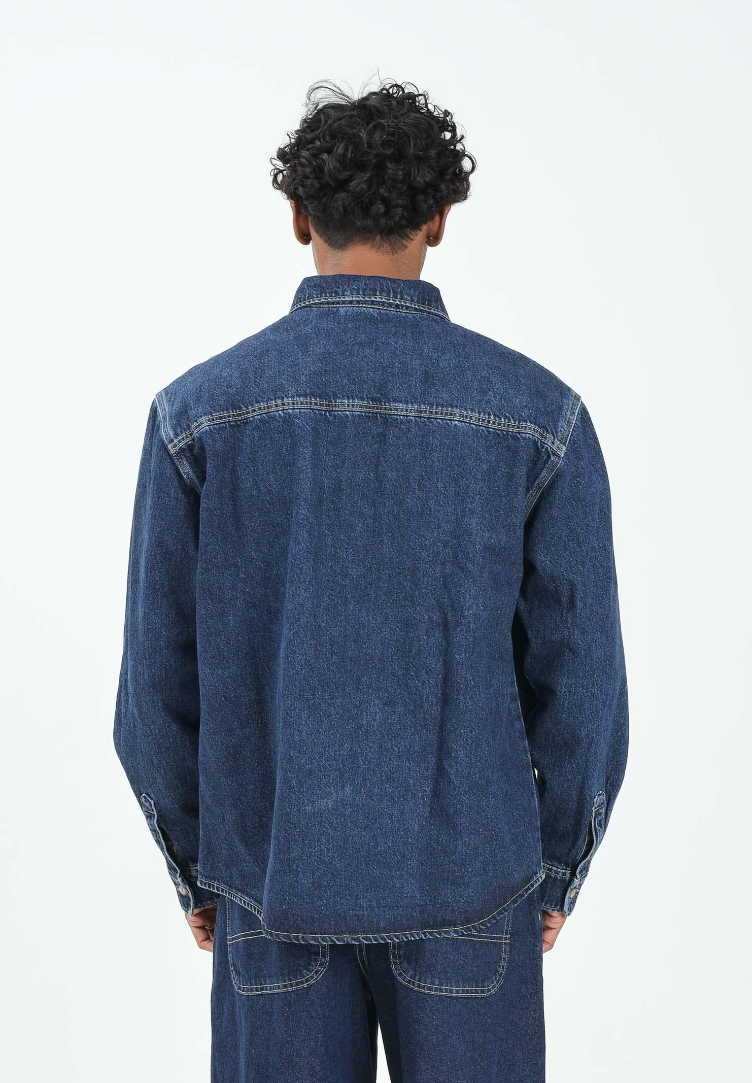DICKIES Camicia a manica lunga Mechanic in denim blu da uomo DK0A87PX0DD1 . DIckies