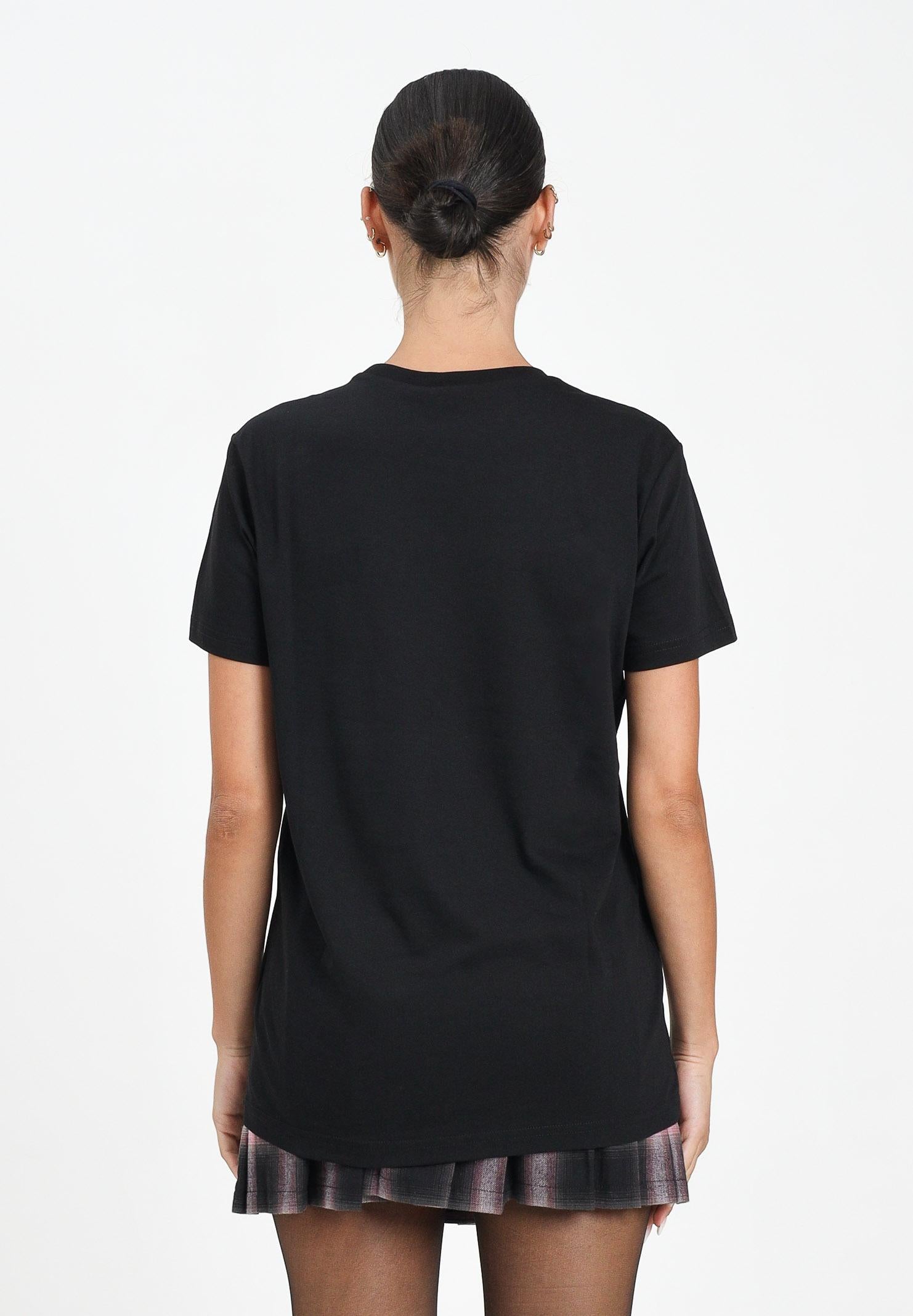 N21 T-shirt a manica corta nera per donna, ragazzi e bambini con stampa logo N21173N0153 0N900 N21