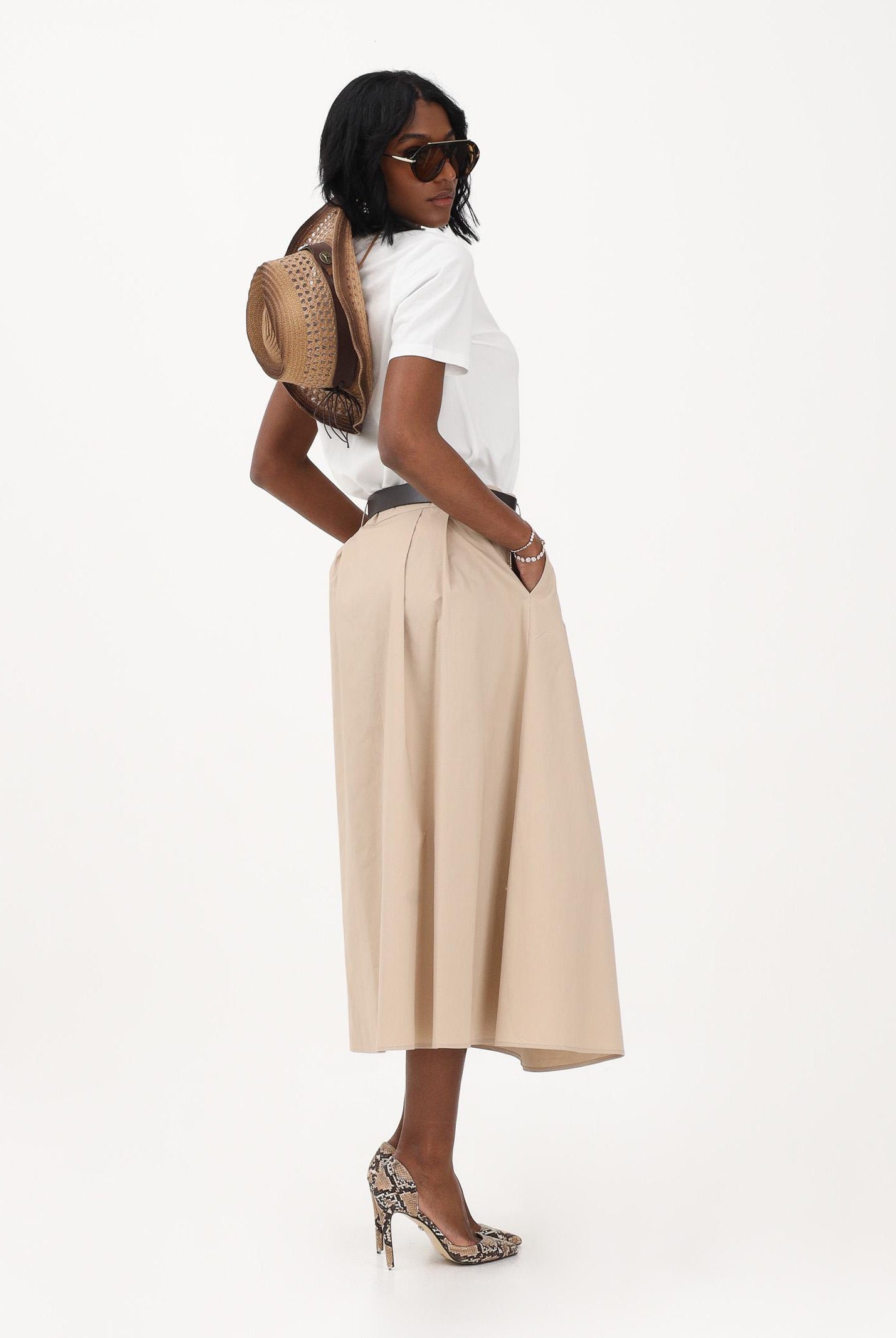 ONLY Gonna midi beige da donna 15370607 OXTA ONLY