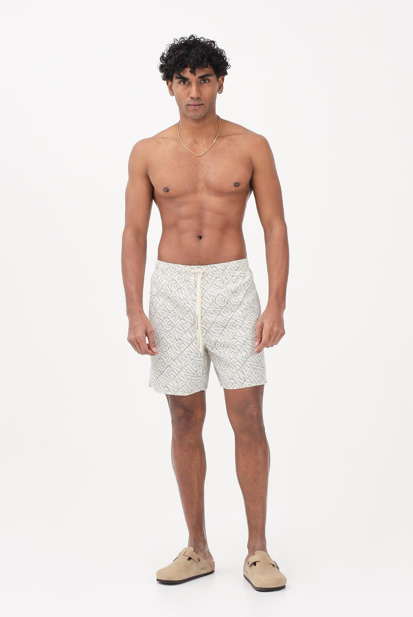 ARMANI EXCHANGE Shorts mare panna da uomo con logo XM000832AF24685 F1167 ARMANI EXCHANGE