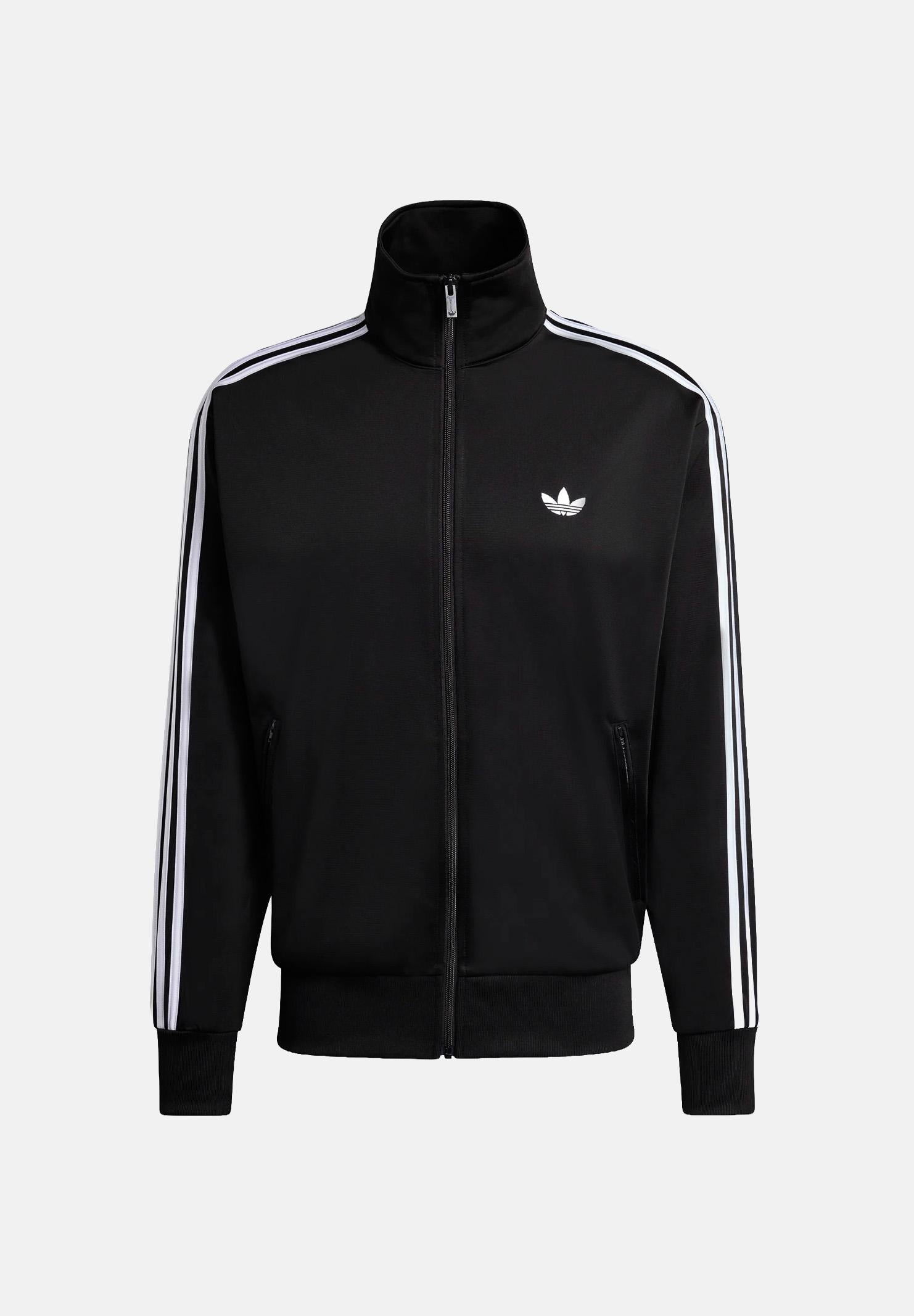 ADIDAS ORIGINALS Felpa con zip FIREBIRD nera da uomo KD8312 . ADIDAS ORIGINALS