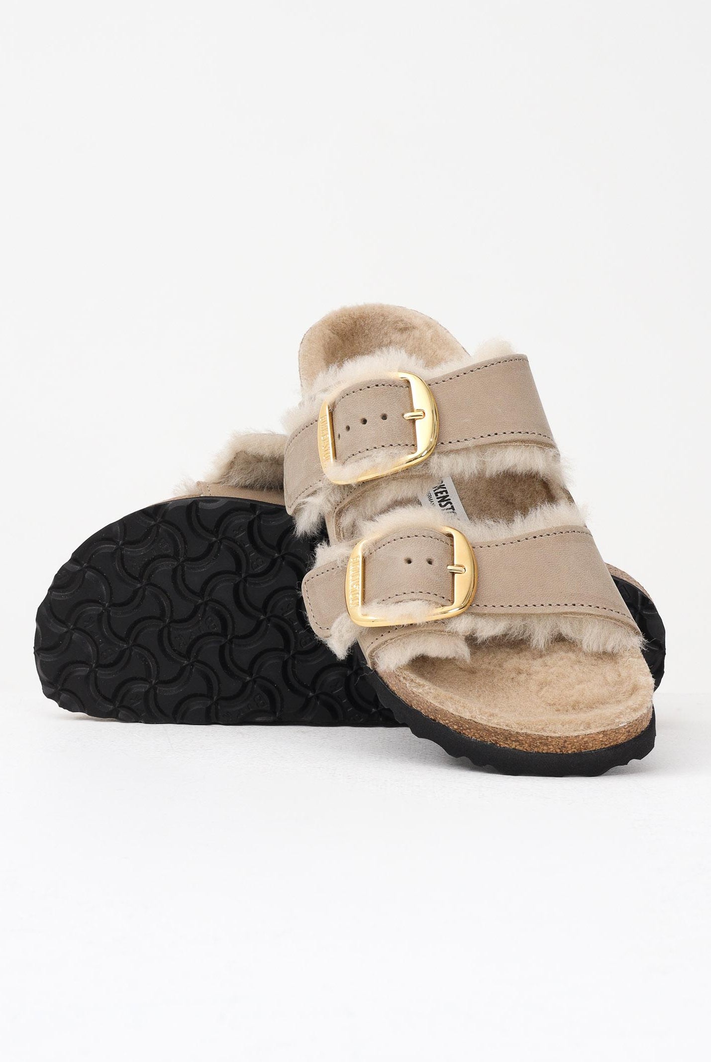 BIRKENSTOCK Ciabatte Arizona Big Buckle beige da donna 1030384 . BIRKENSTOCK