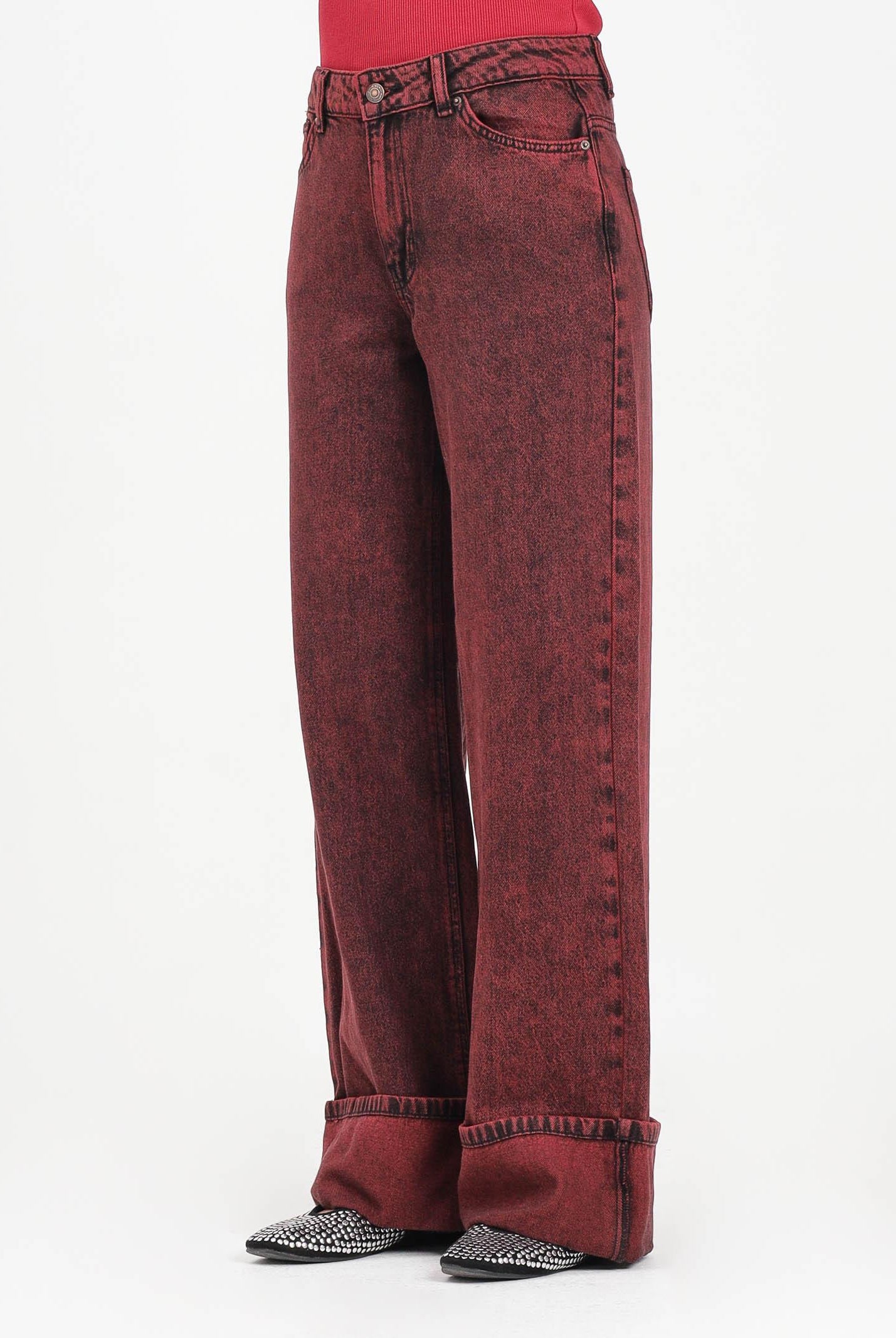 ONLY Jeans in denim bordeaux da donna 15353625 Cabernet ONLY