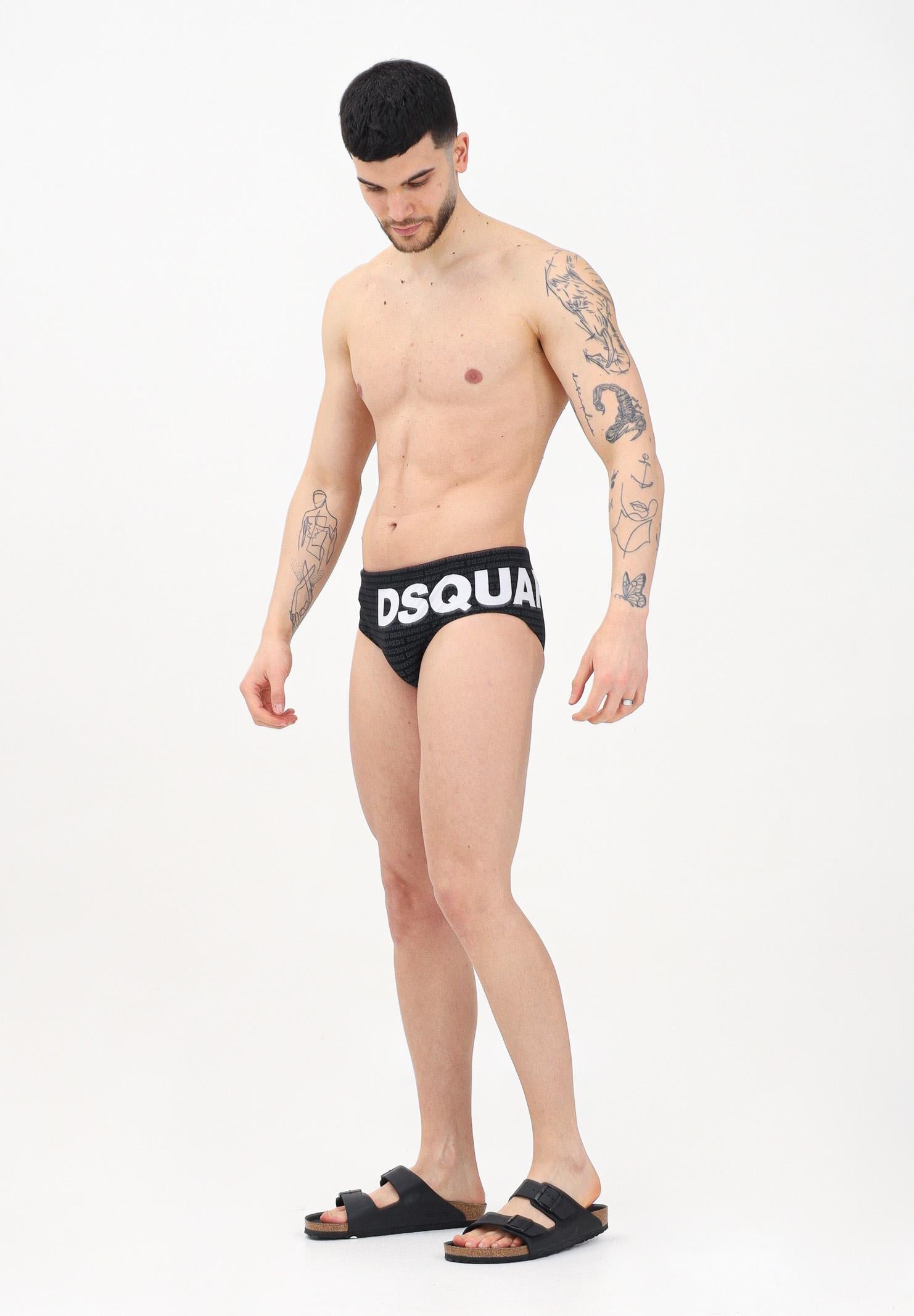 DSQUARED2 Slip mare Brief nero da uomo D7B2E5940 010 DSQUARED2