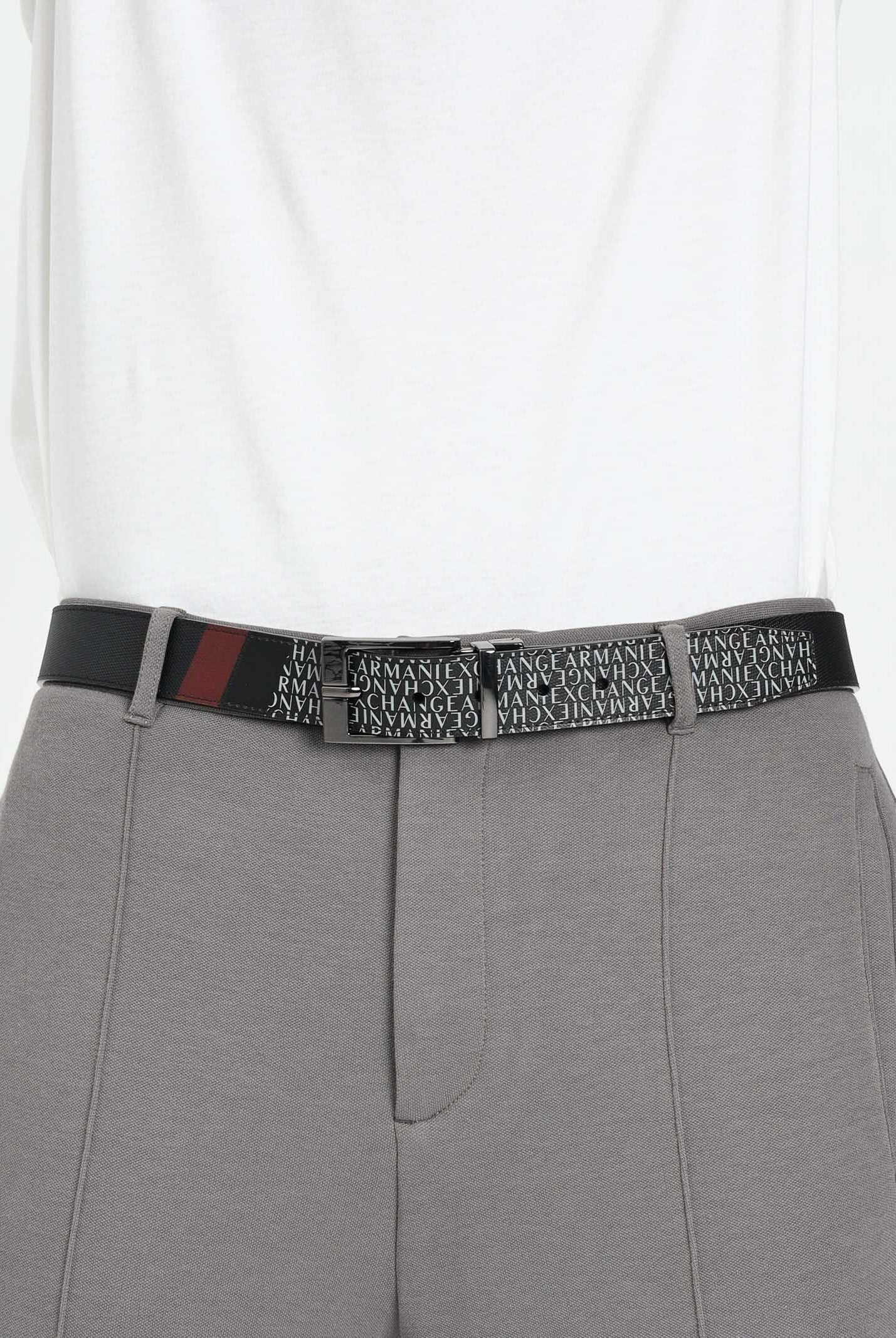 ARMANI EXCHANGE Cintura double face nera da uomo XM000288AF11935 MC257 ARMANI EXCHANGE