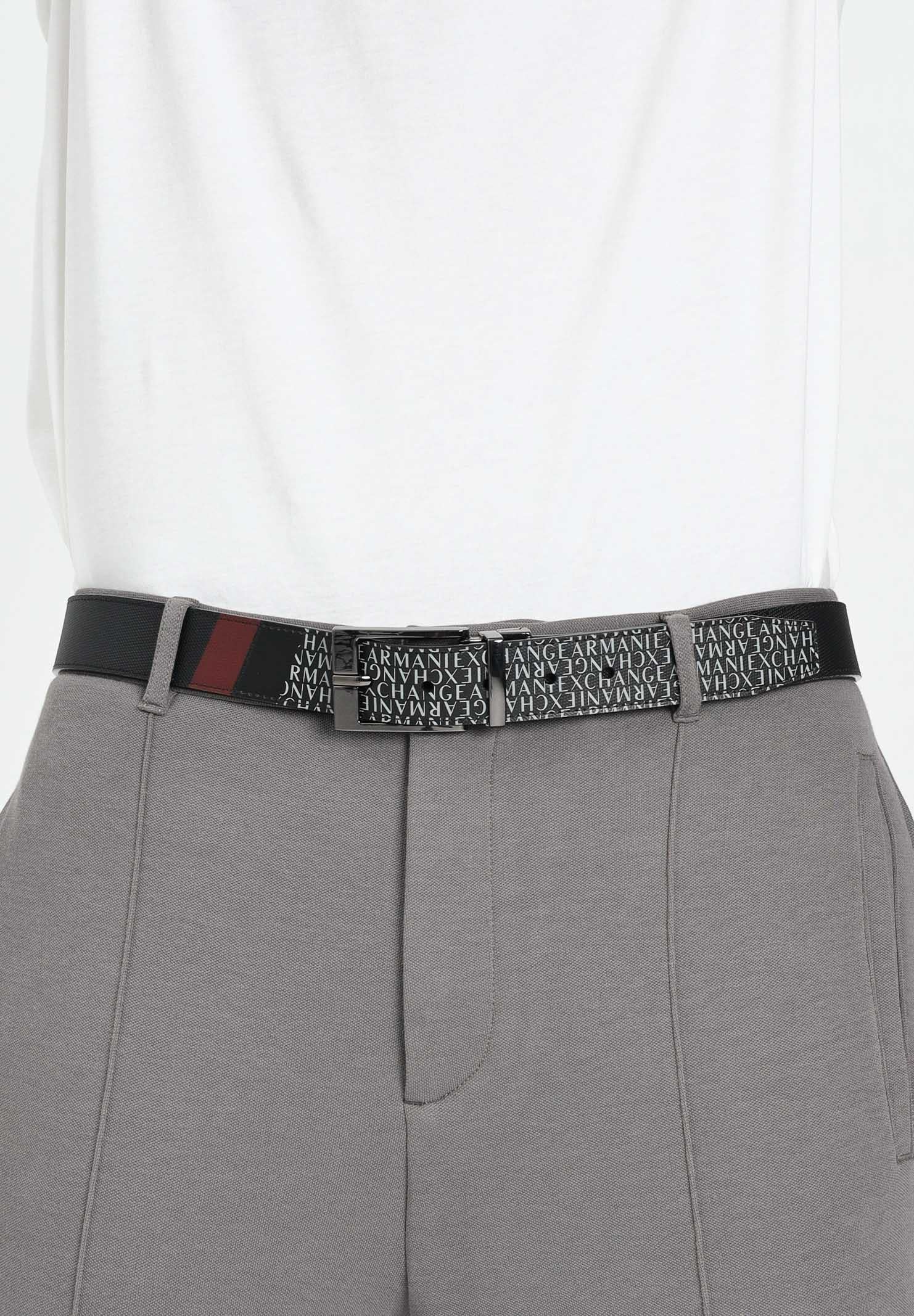 ARMANI EXCHANGE Cintura double face nera da uomo XM000288AF11935 MC257 ARMANI EXCHANGE