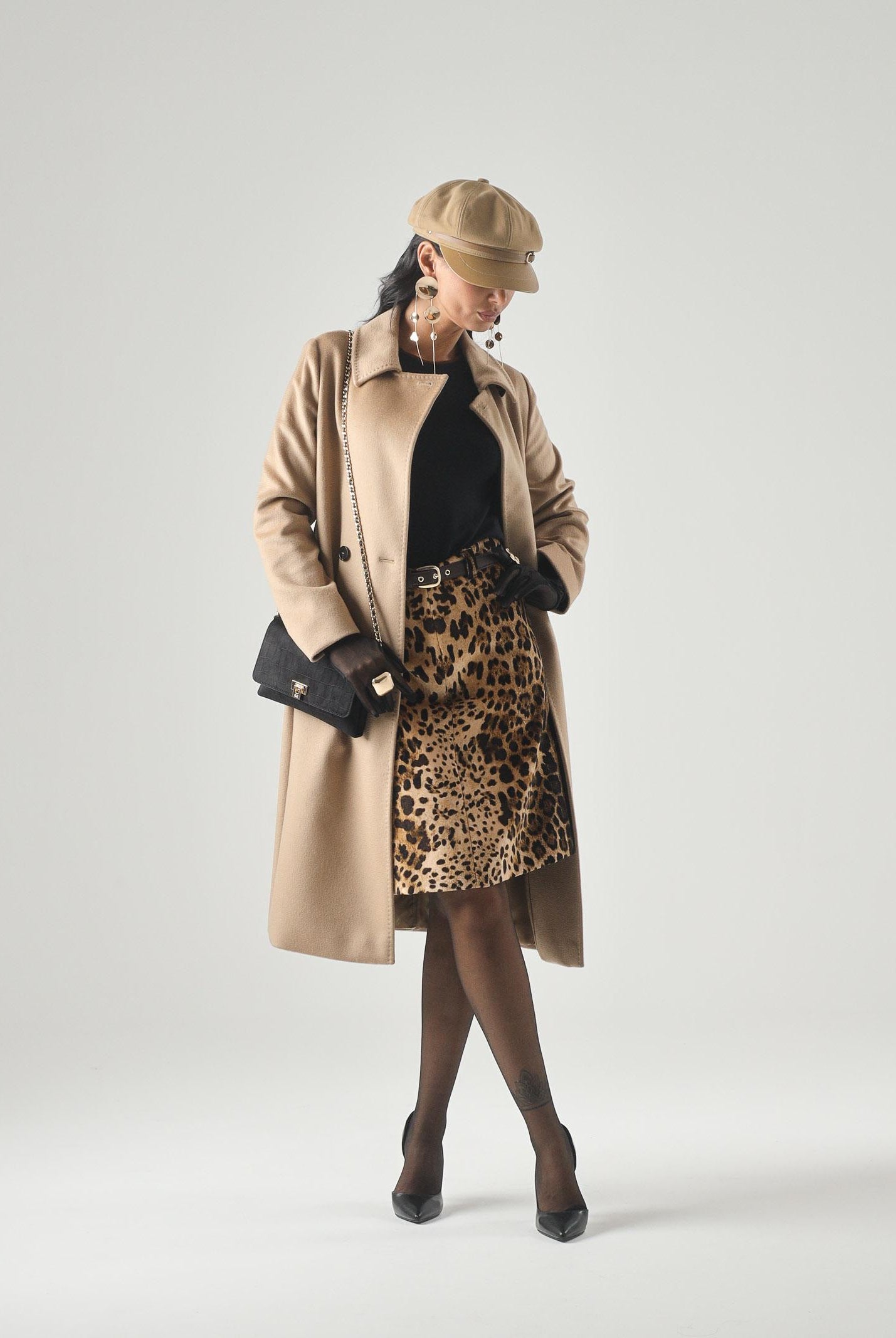 MAX MARA Studio cappotto a vestaglia BCOLLAG in lana Cammello, colore basico beige, donna. 2626016061600 006 MAX MARA