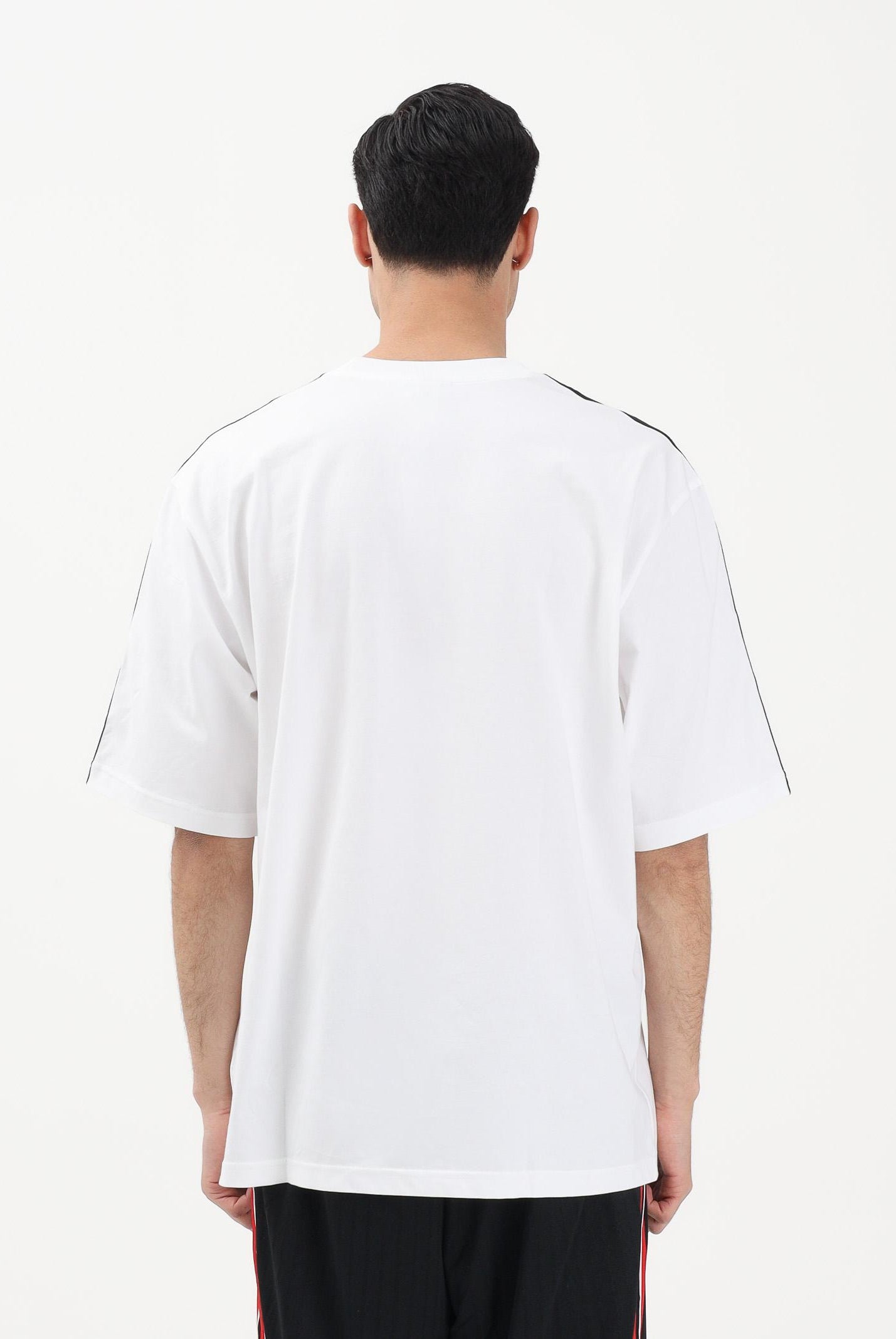 ADIDAS ORIGINALS T-shirt a manica corta Adicolor 3-Stripes Oversized bianca da uomo KD4096 . ADIDAS ORIGINALS