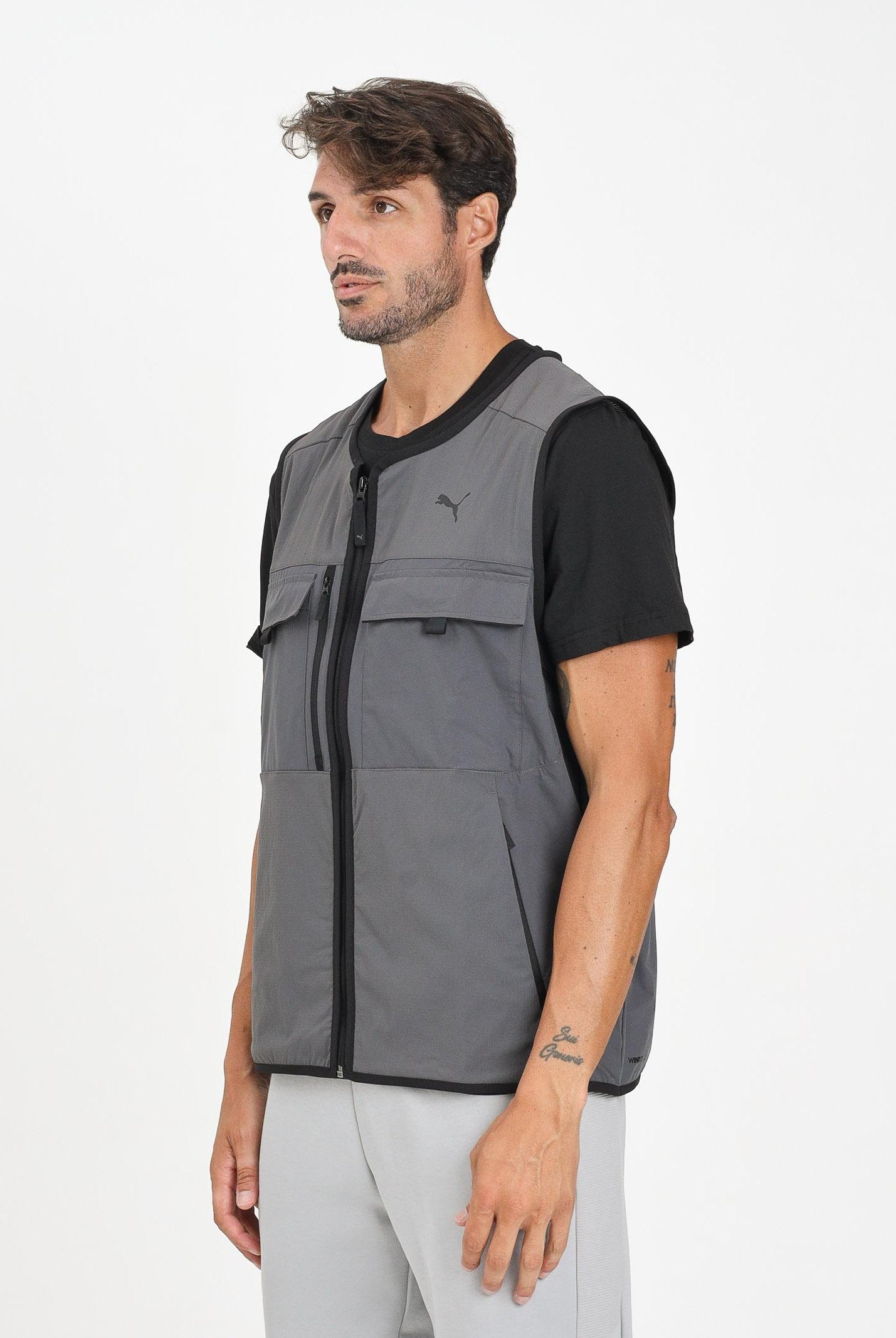 PUMA Smanicato PUMATECH grigio da uomo 629916 44 PUMA