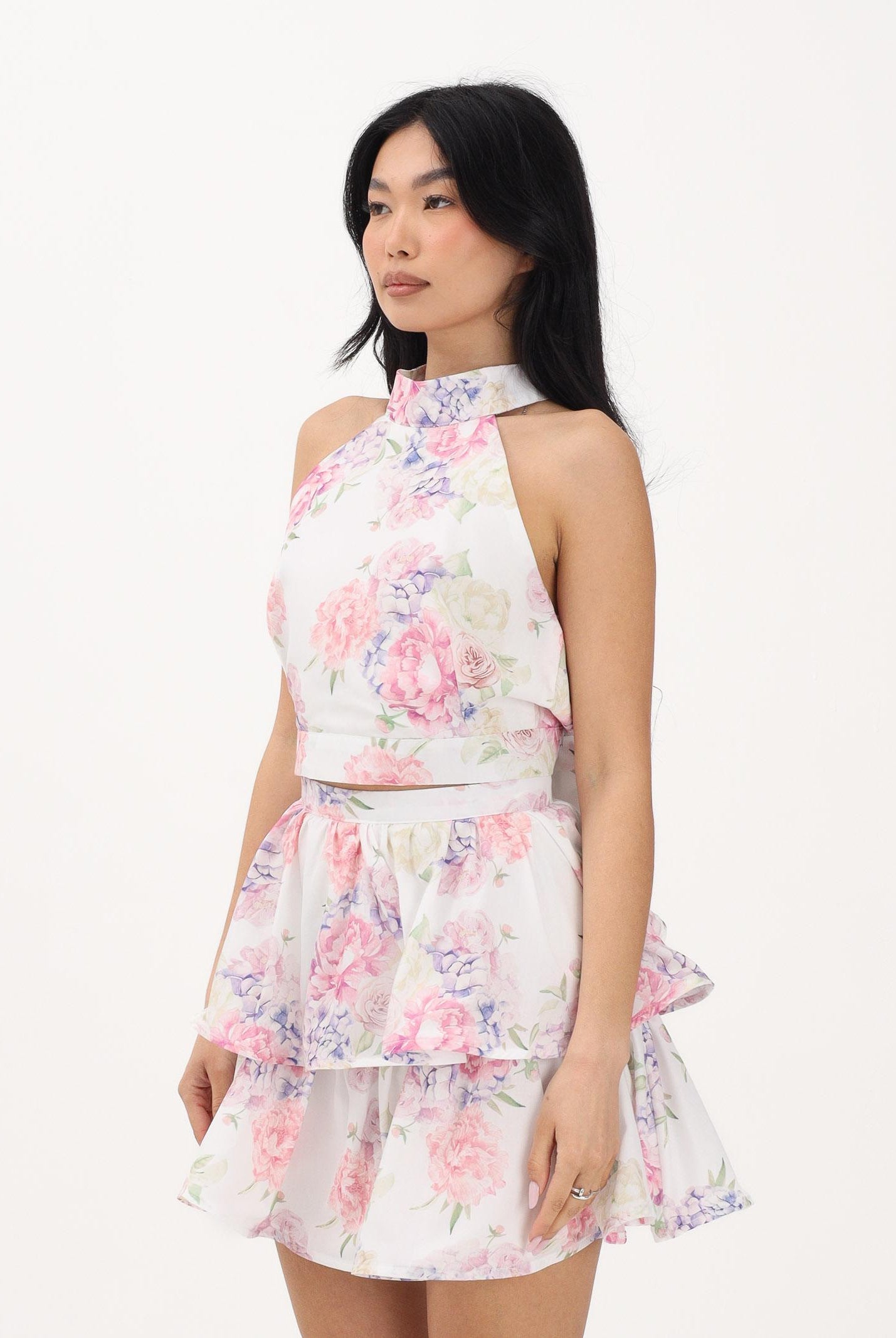 ODI ODI Top bianco da donna con stampa floreale LICOSA120S6 M7 ODI ODI