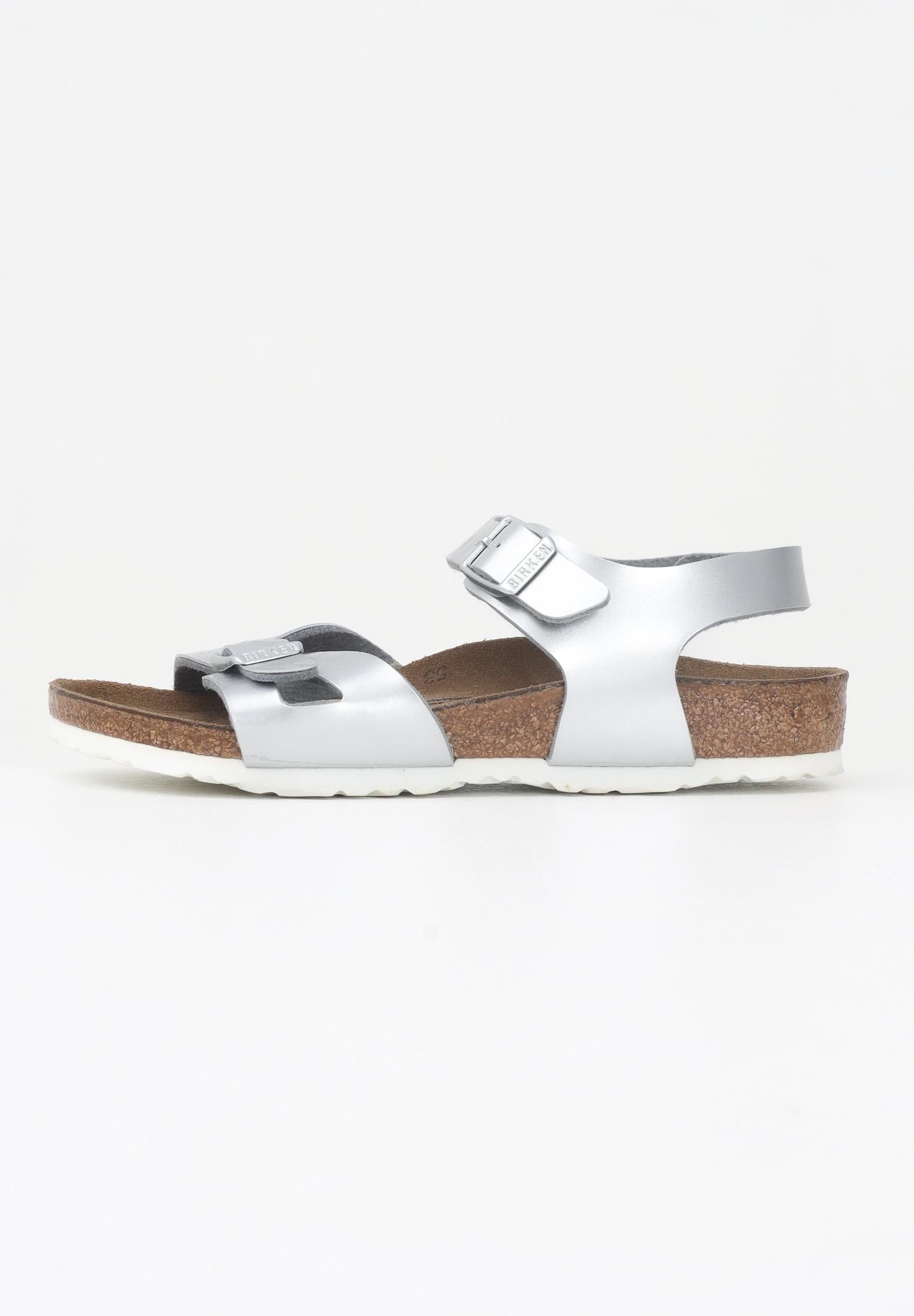 BIRKENSTOCK Sandalo Rio Kids argento da neonato 1012518 . BIRKENSTOCK