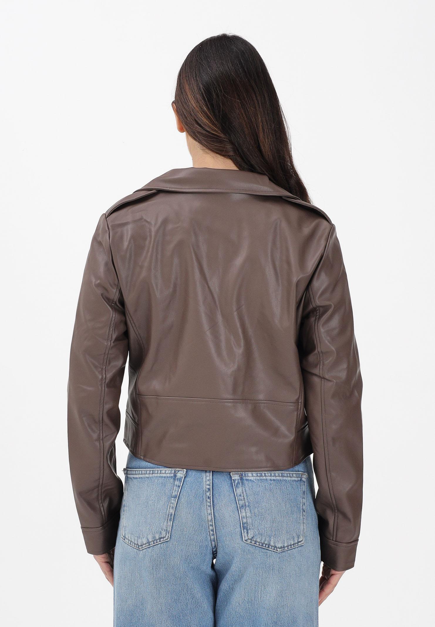 ONLY Giubbotto in ecopelle marrone da donna 15361396 CHMA ONLY