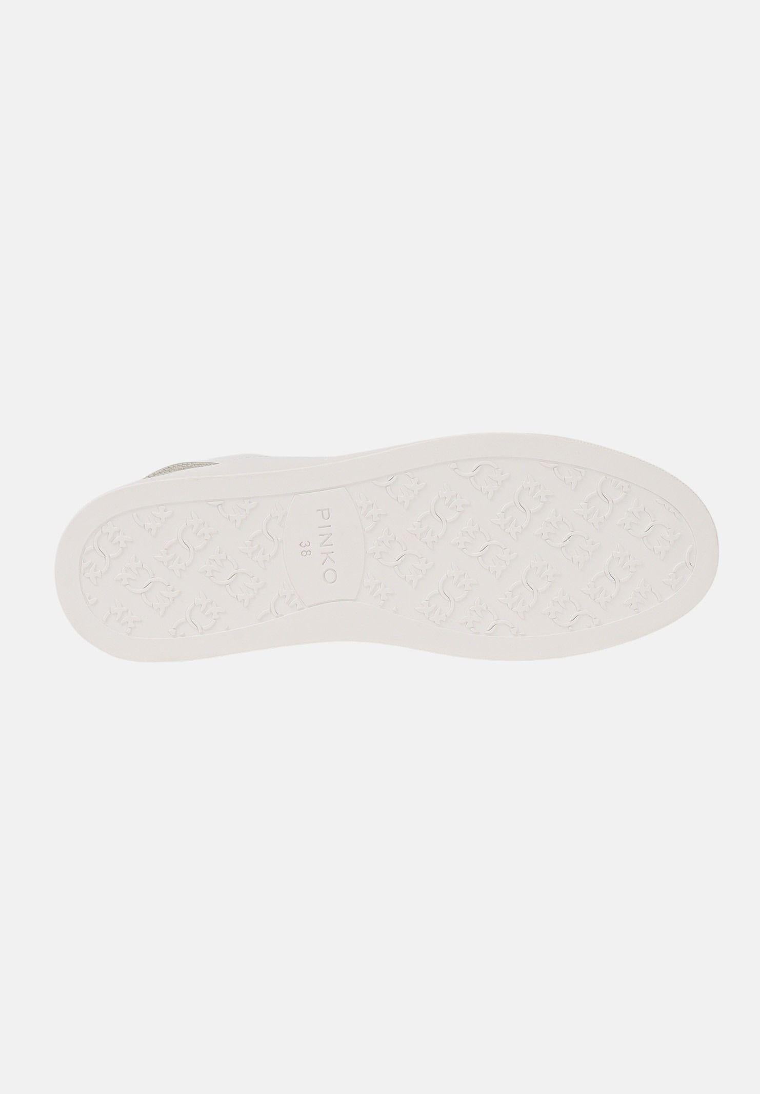 PINKO Sneakers bianche da donna arricchite da dettagli luminosi SS0131P001ZX8 ZX8 PINKO