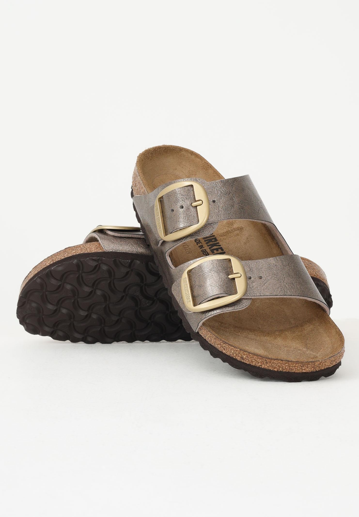 BIRKENSTOCK Ciabatte Arizona Big Buckle Graceful taupe da donna 1020882 . BIRKENSTOCK