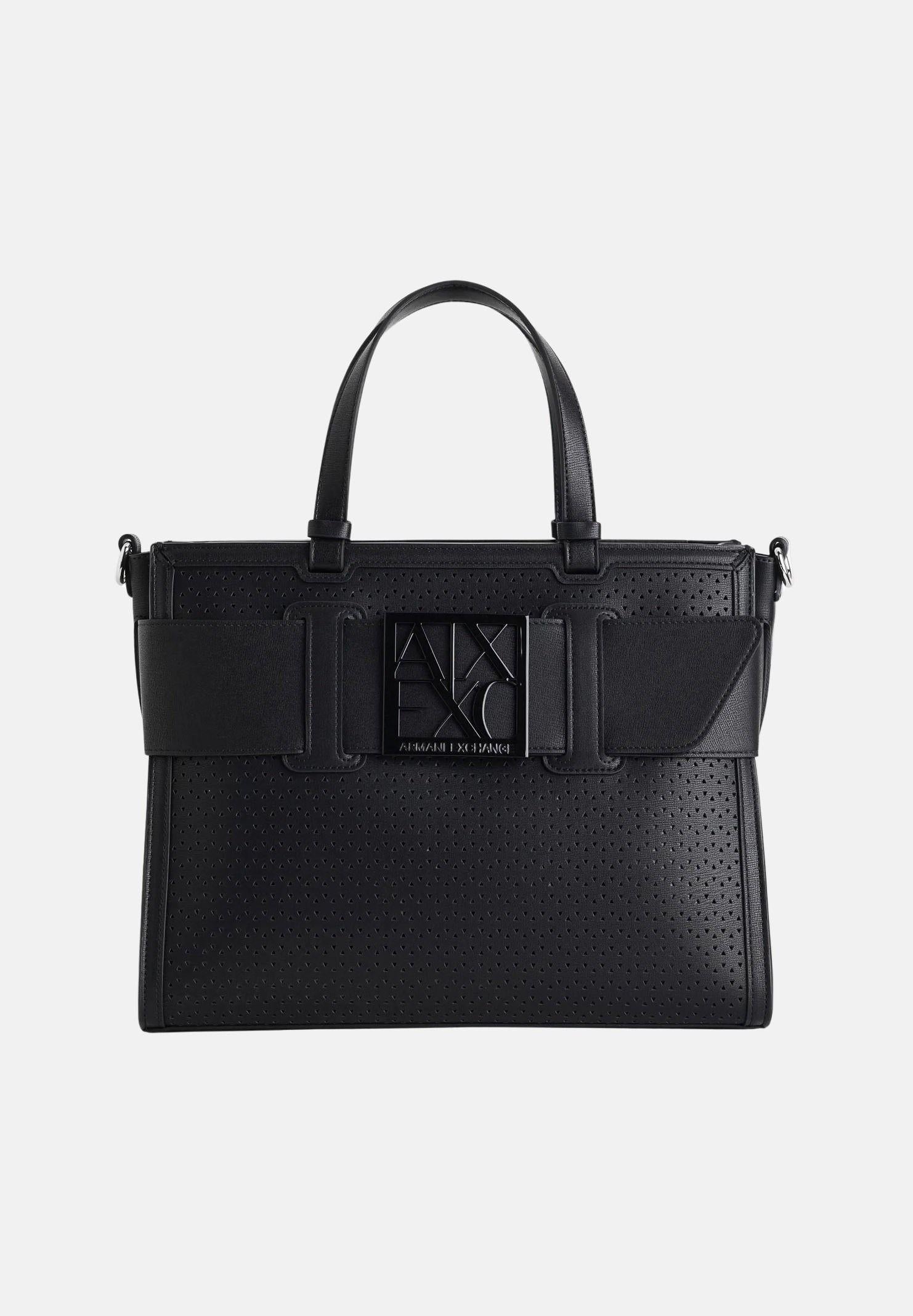 ARMANI EXCHANGE Shopper nera da donna con logo XW000920AF22626 UC001 ARMANI EXCHANGE