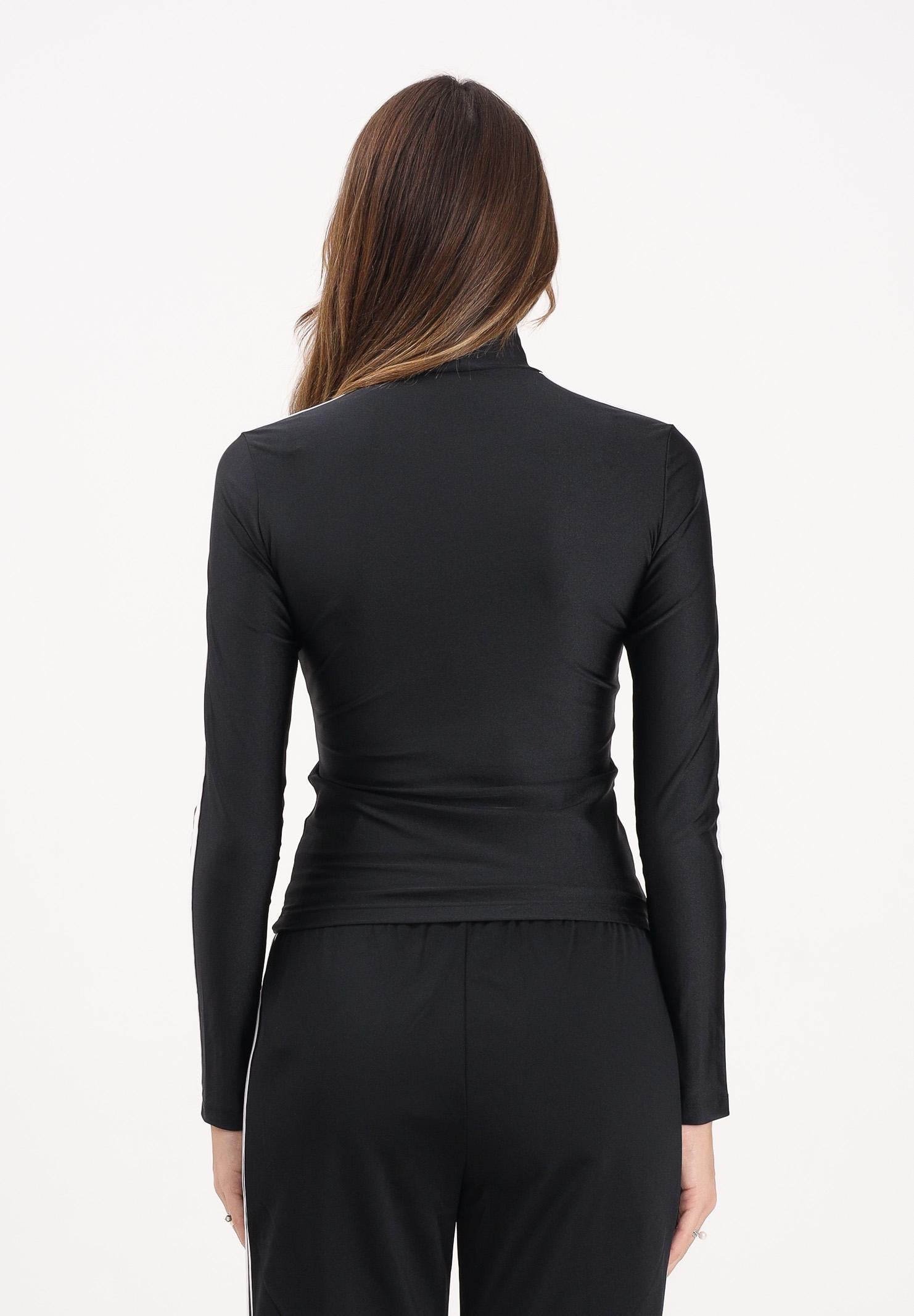 ADIDAS ORIGINALS T-shirt a manica lunga adicolor 3-Stripes Turtleneck nera da donna IZ3200 ADIDAS ORIGINALS