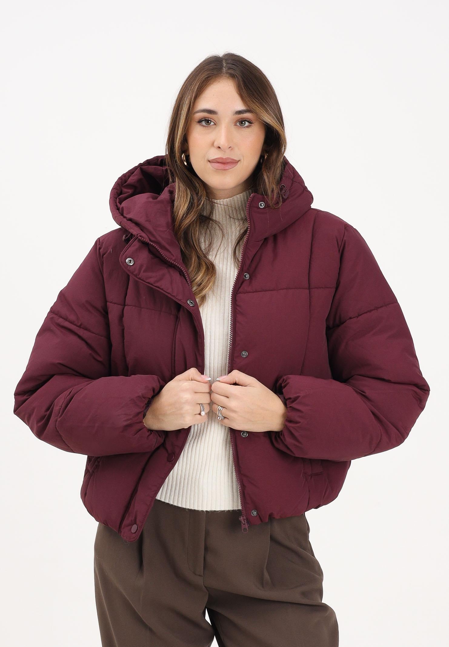 JDY Piumino bordeaux da donna 15353998 Fig JDY