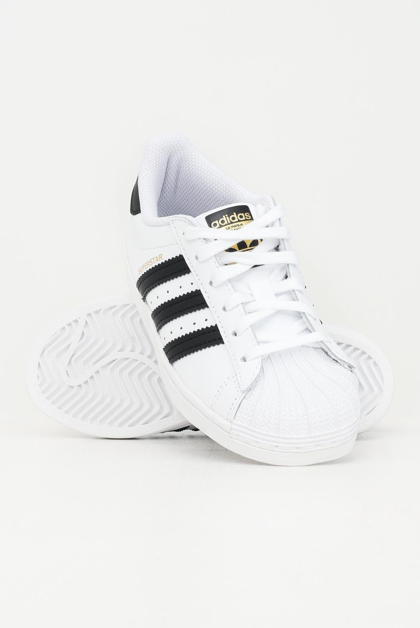 ADIDAS ORIGINALS Sneakers SUPERSTAR bianche per bambino e bambina FU7714 . ADIDAS ORIGINALS