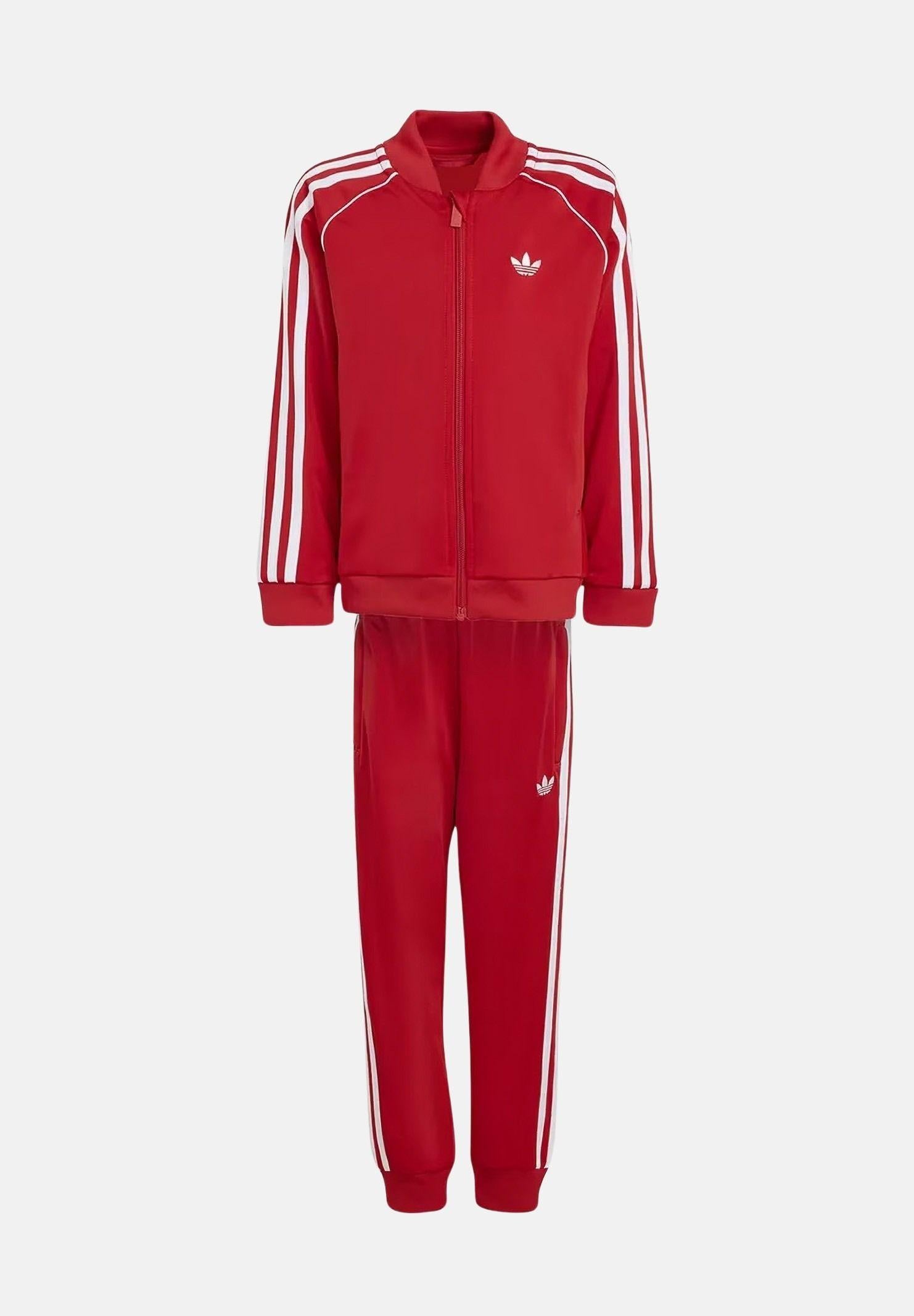 ADIDAS ORIGINALS Tuta SST rossa per bambino e bambina KD5740 . ADIDAS ORIGINALS