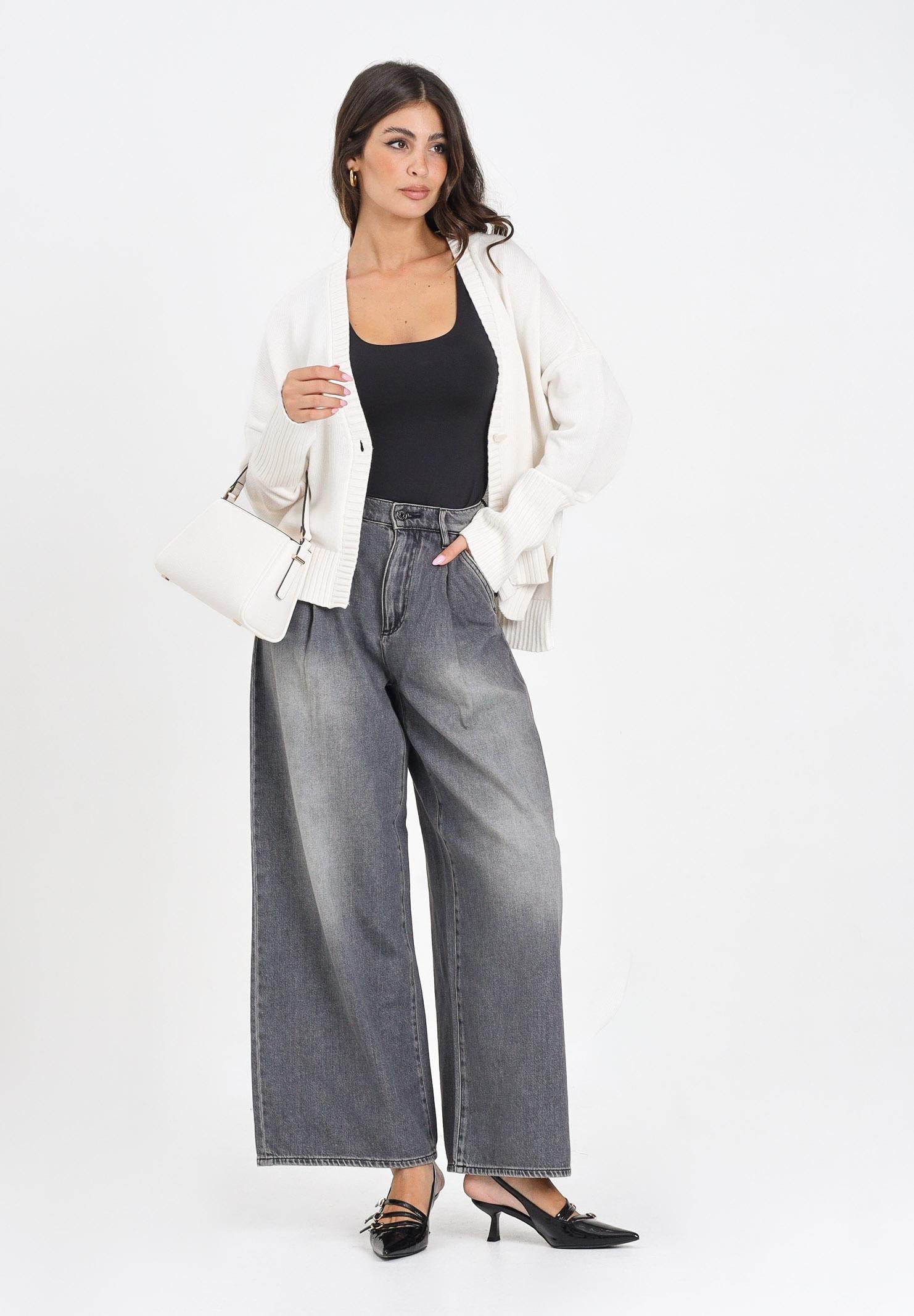 ARMANI EXCHANGE Jeans a vita alta in denim grigio slavato da donna XW000137AF16086 M8088 ARMANI EXCHANGE