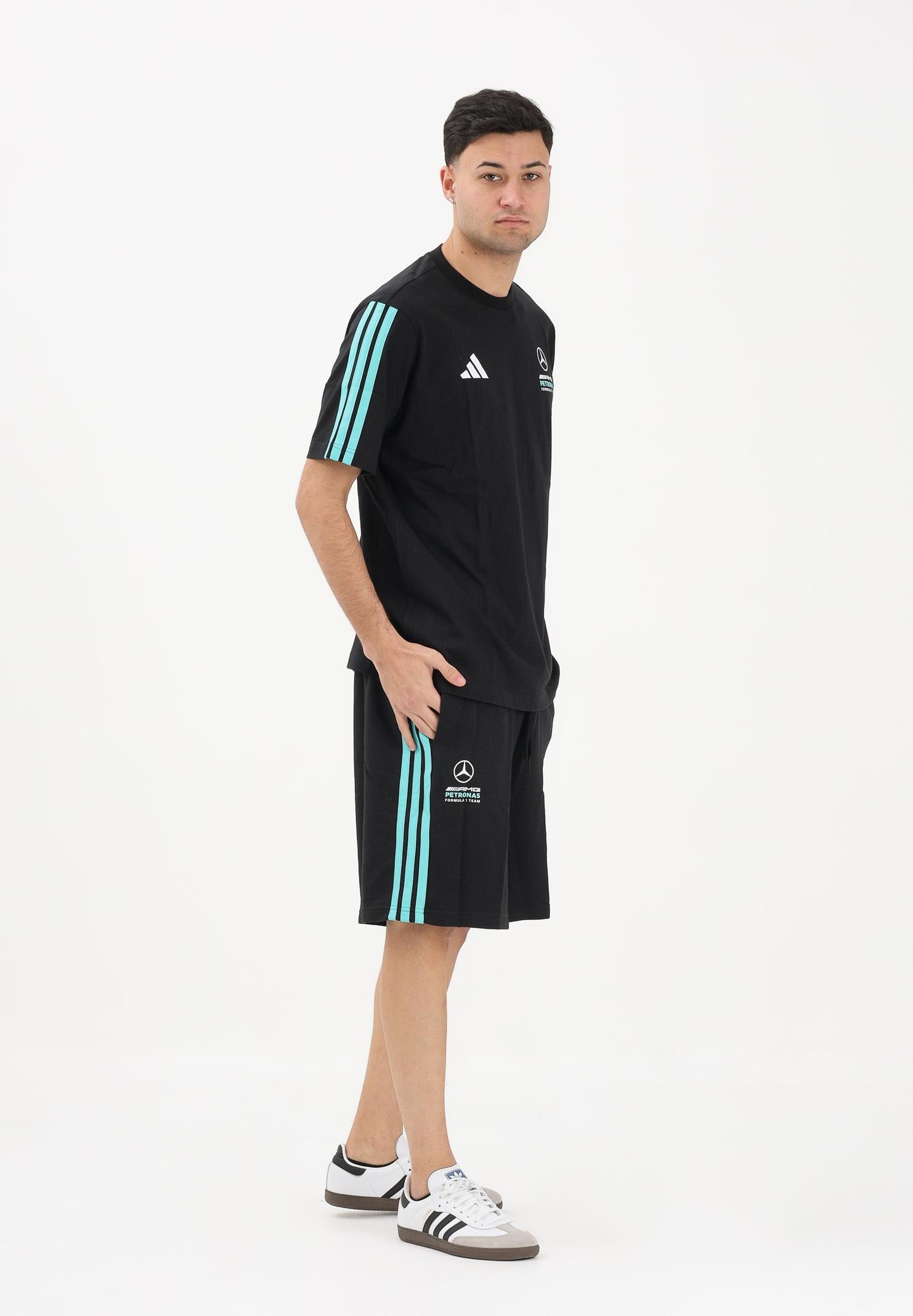 ADIDAS PERFORMANCE Shorts sportivo Mercedes - AMG Petronas Formula 1 Team DNA nero da uomo KE5912 . ADIDAS PERFORMANCE