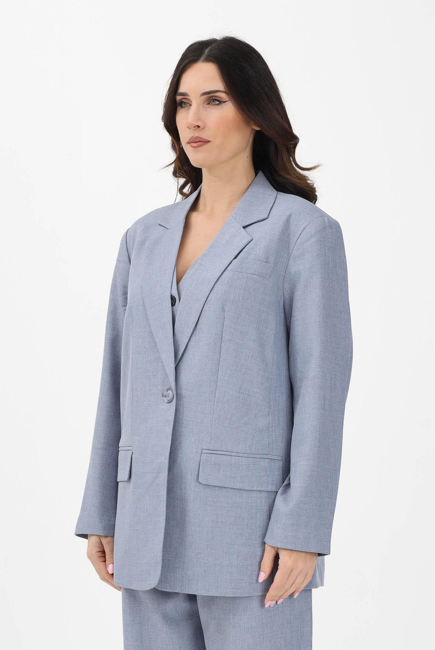 ONLY Giacca monopetto azzurro polvere da donna 15328158 VIIN ONLY