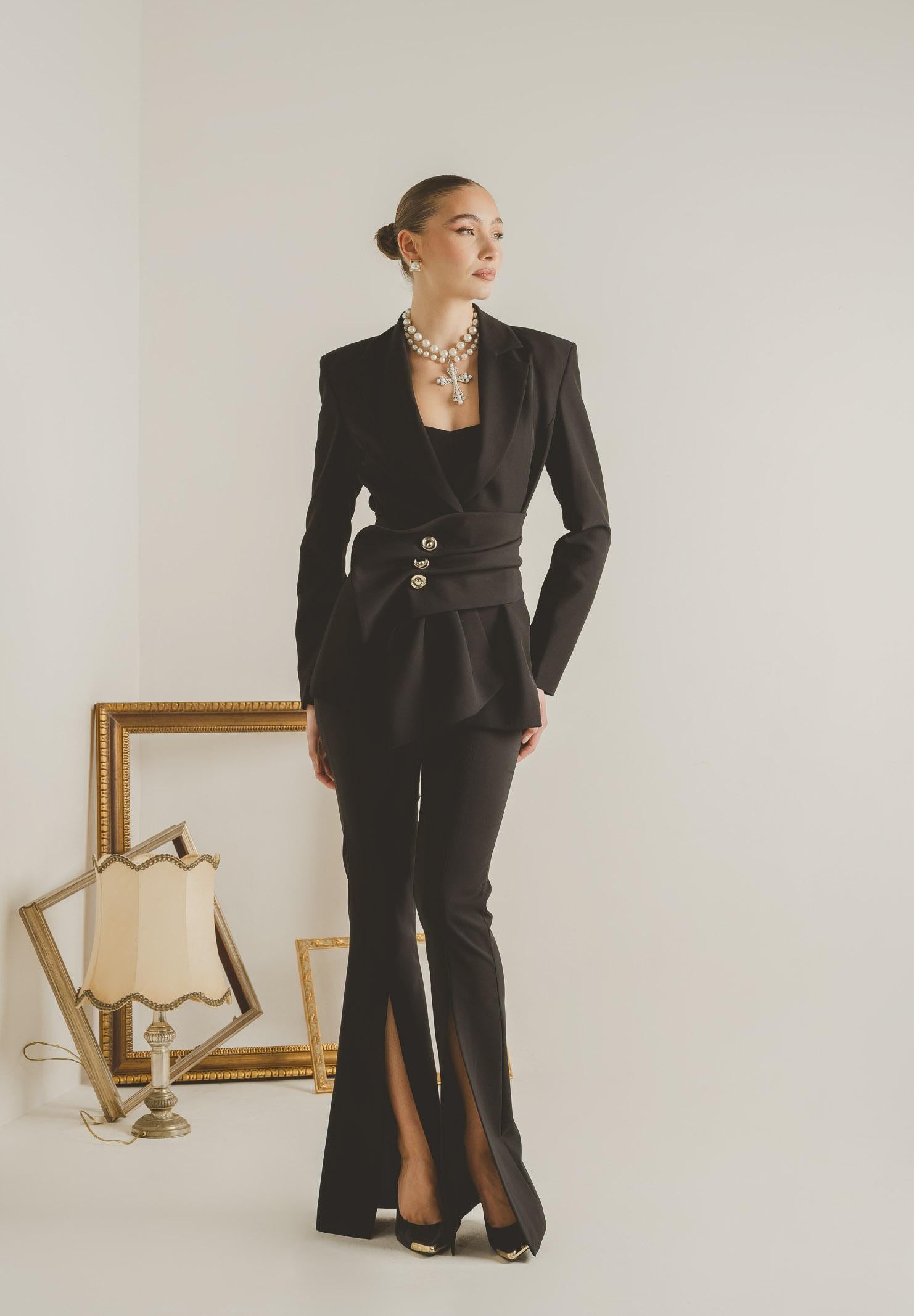 SANTAS Pantalone Force nero da donna PV2609 NE SANTAS