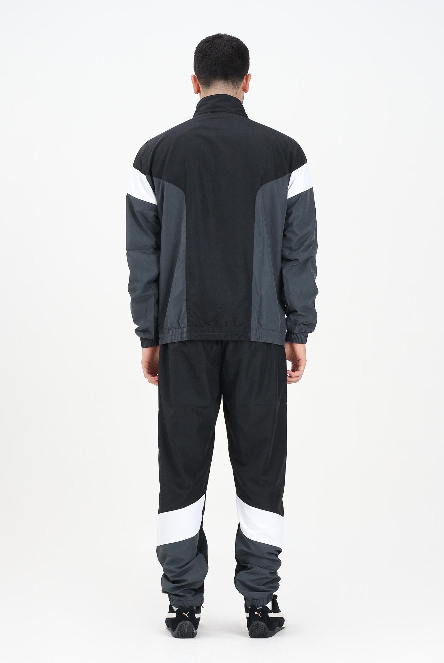 AUSTRALIAN Tuta nera da uomo con inserti a contrasto SWUTU0114 003 AUSTRALIAN