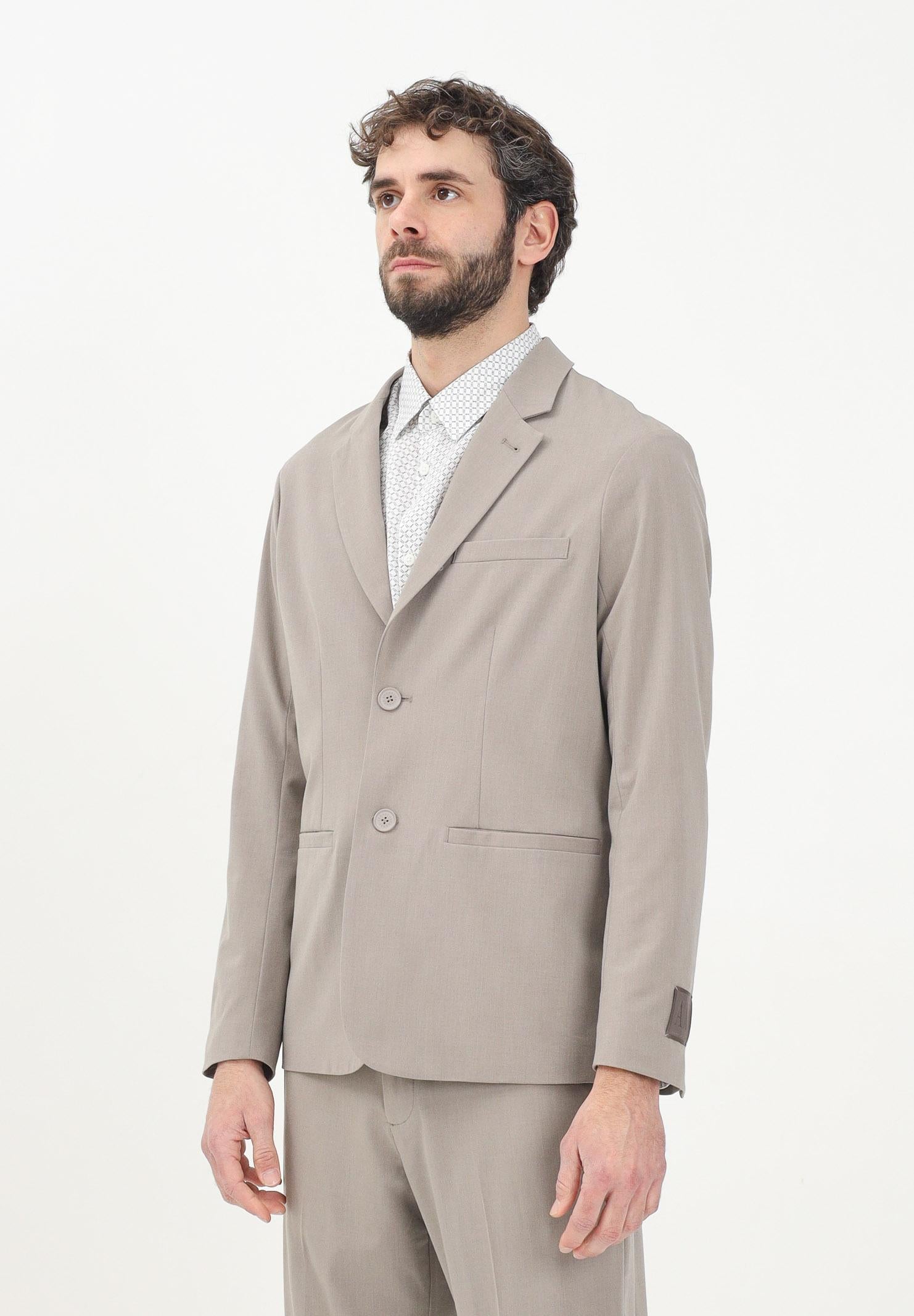 ARMANI EXCHANGE Giacca monopetto color fango da uomo XM000345AF10897 U6107 ARMANI EXCHANGE