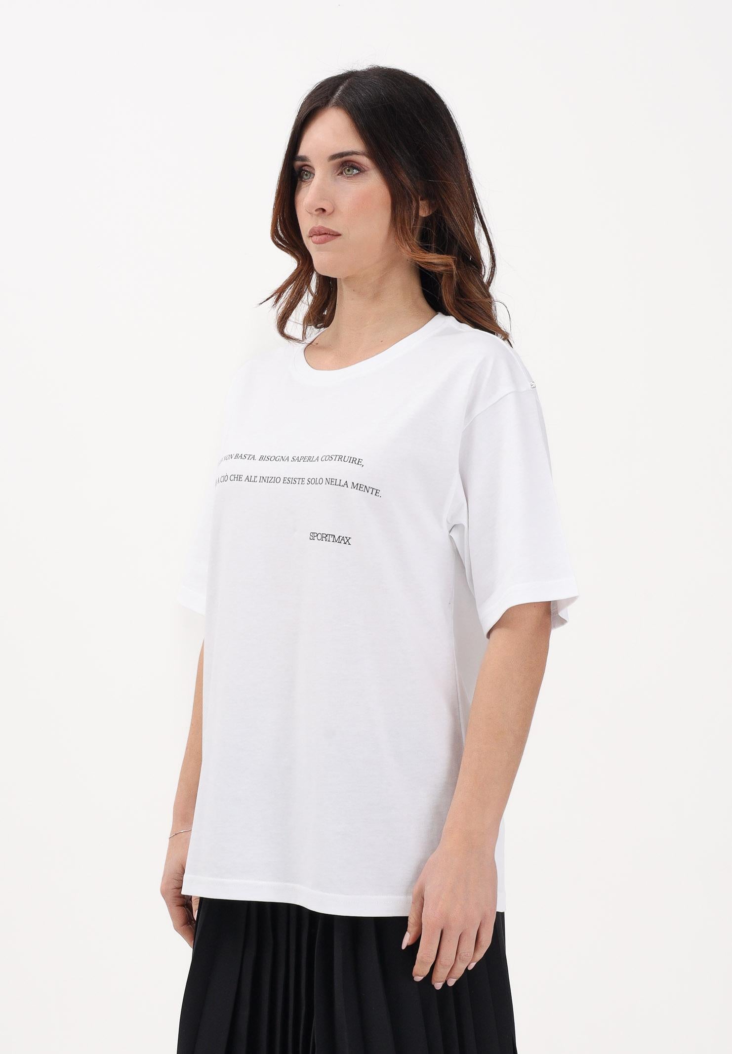 SPORTMAX T-shirt a manica corta SPDQUIETE bianca da donna 2612971015600 001 SPORTMAX