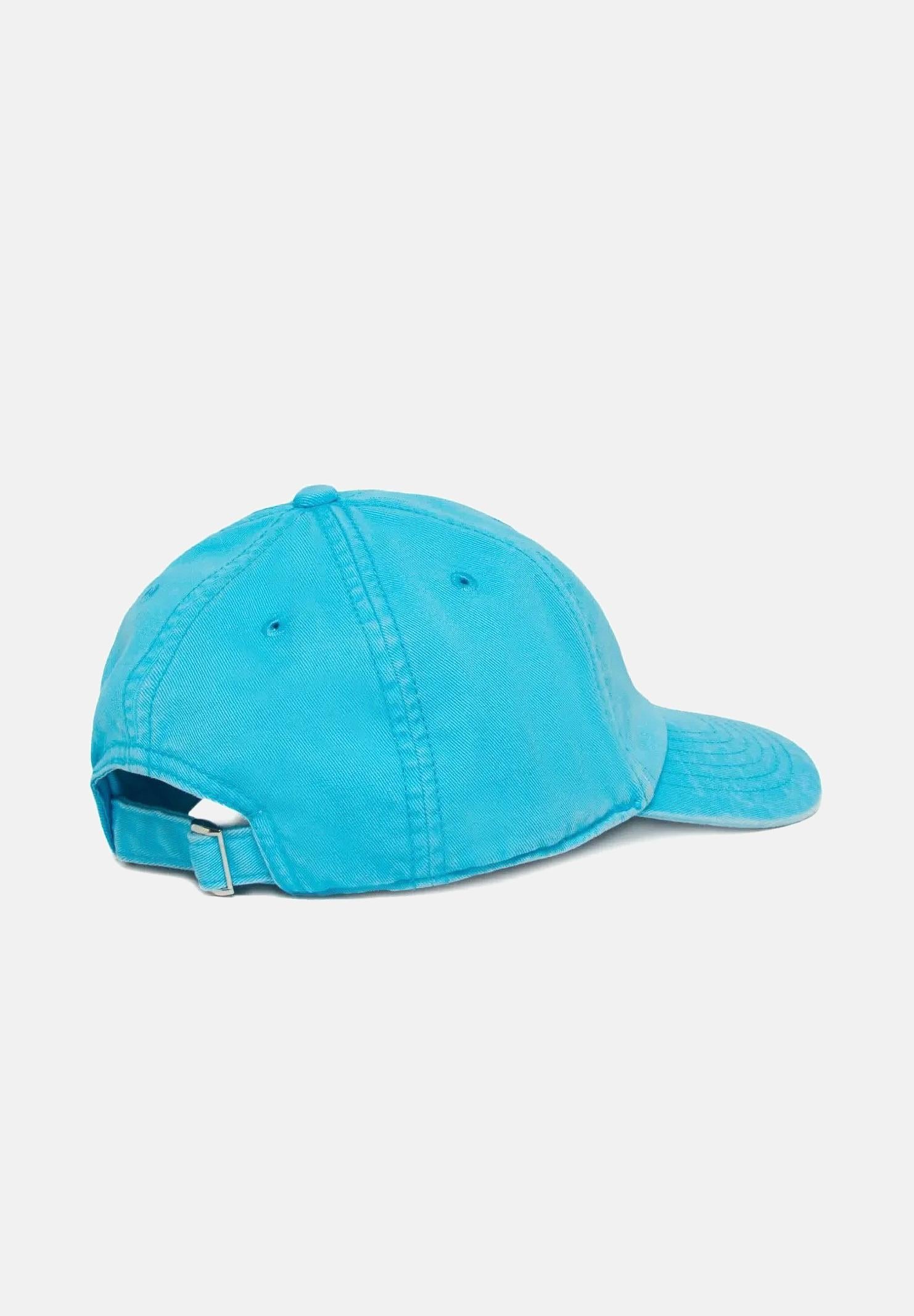 MAISON MARGIELA Cappello con visiera azzurro per uomo e donna rifinito da logo M61030MM05S M6809 MAISON MARGIELA